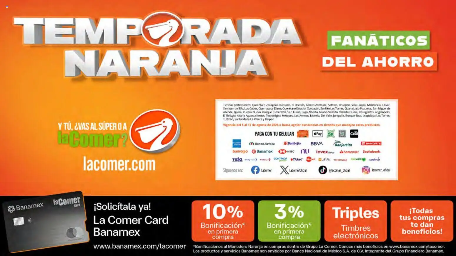 Nuevas ofertas de La Comer válidas en toda la República Mexicana desde el 05/08/2026. ¡Encuentra las mejores ofertas en La Comer folleto! | Página: 82