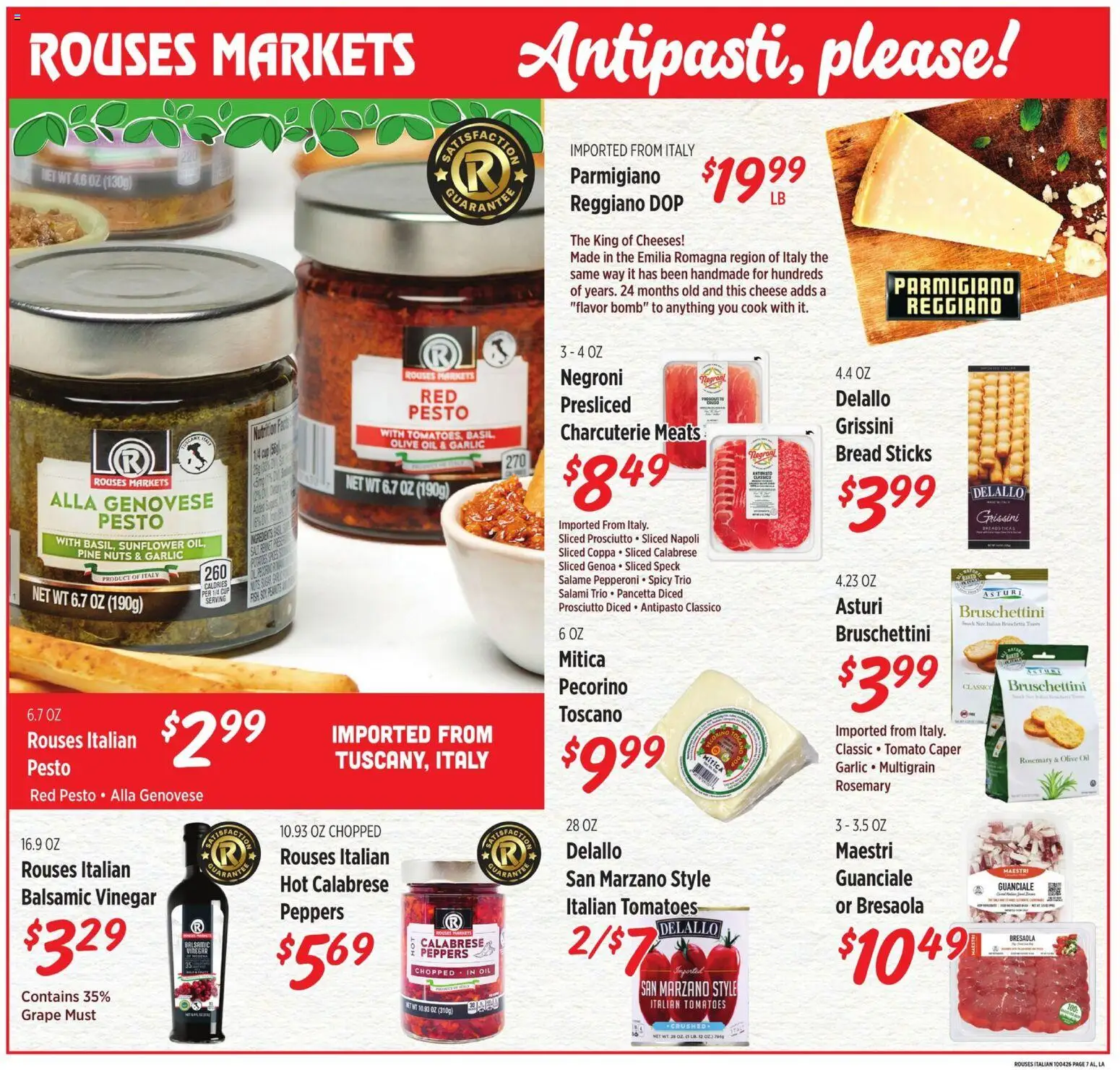 Rouses Monthly Ad - valid from 09/30/2026 | Page: 7 | Products: Vinegar, Bread, Olive oil, Tomatoes