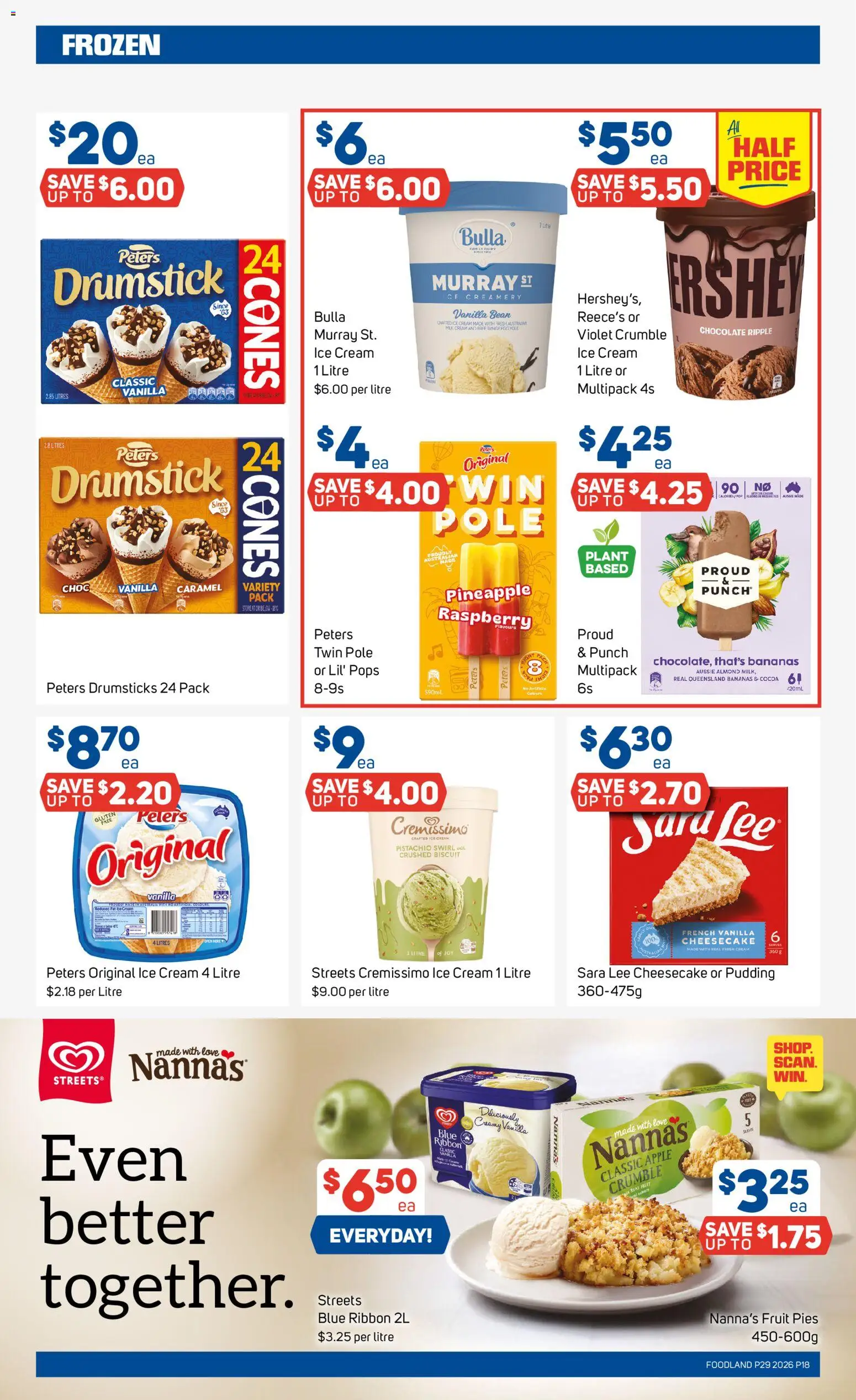 Foodland catalogue - valid from 15/07/2026 | Page: 18 | Products: Pineapple, Drumsticks, Raspberry, Vanilla