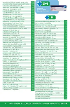 Vista previa de Chedraui folleto Plan de farmacia, nuevo folleto de la tienda, válido en México a partir del 01/07/2026 | Página: 8 | Productos: Caja, Anillo, Baño, Sobre