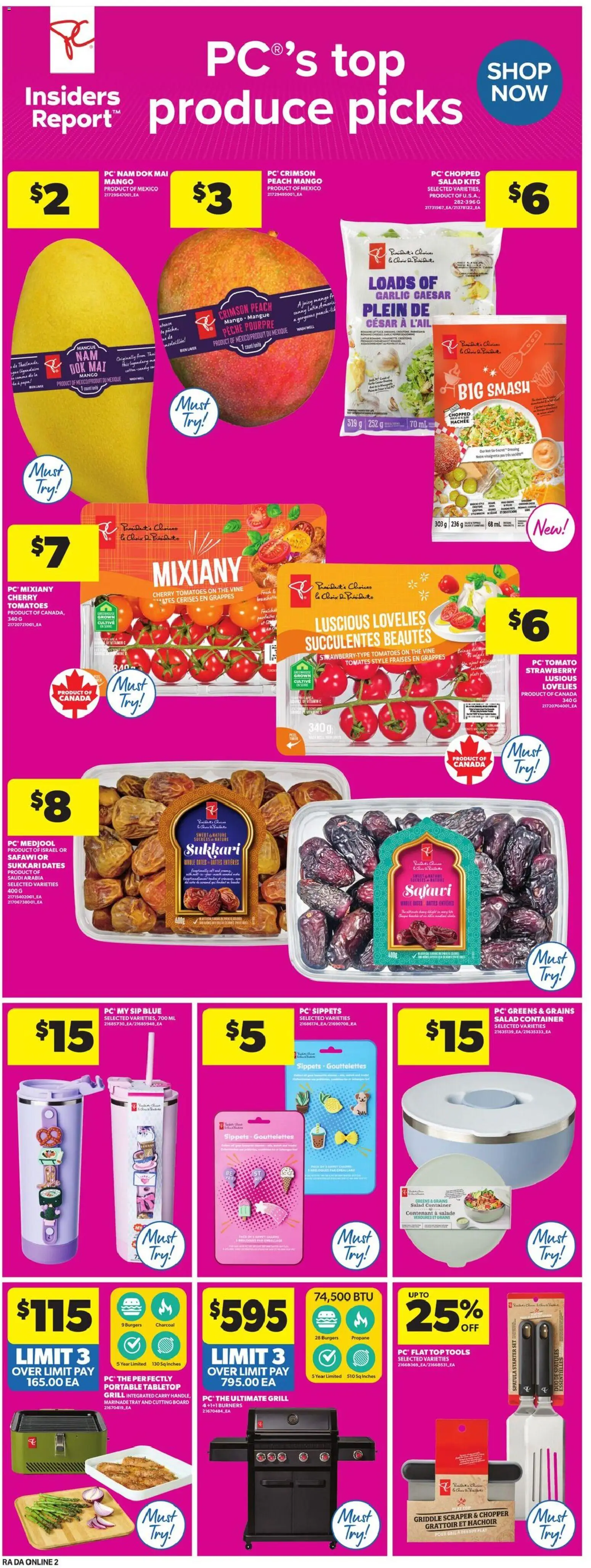 Atlantic Superstore flyer valid from 28.05.2026 | Page: 11 | Products: Salad, PC, Grill, Tomatoes