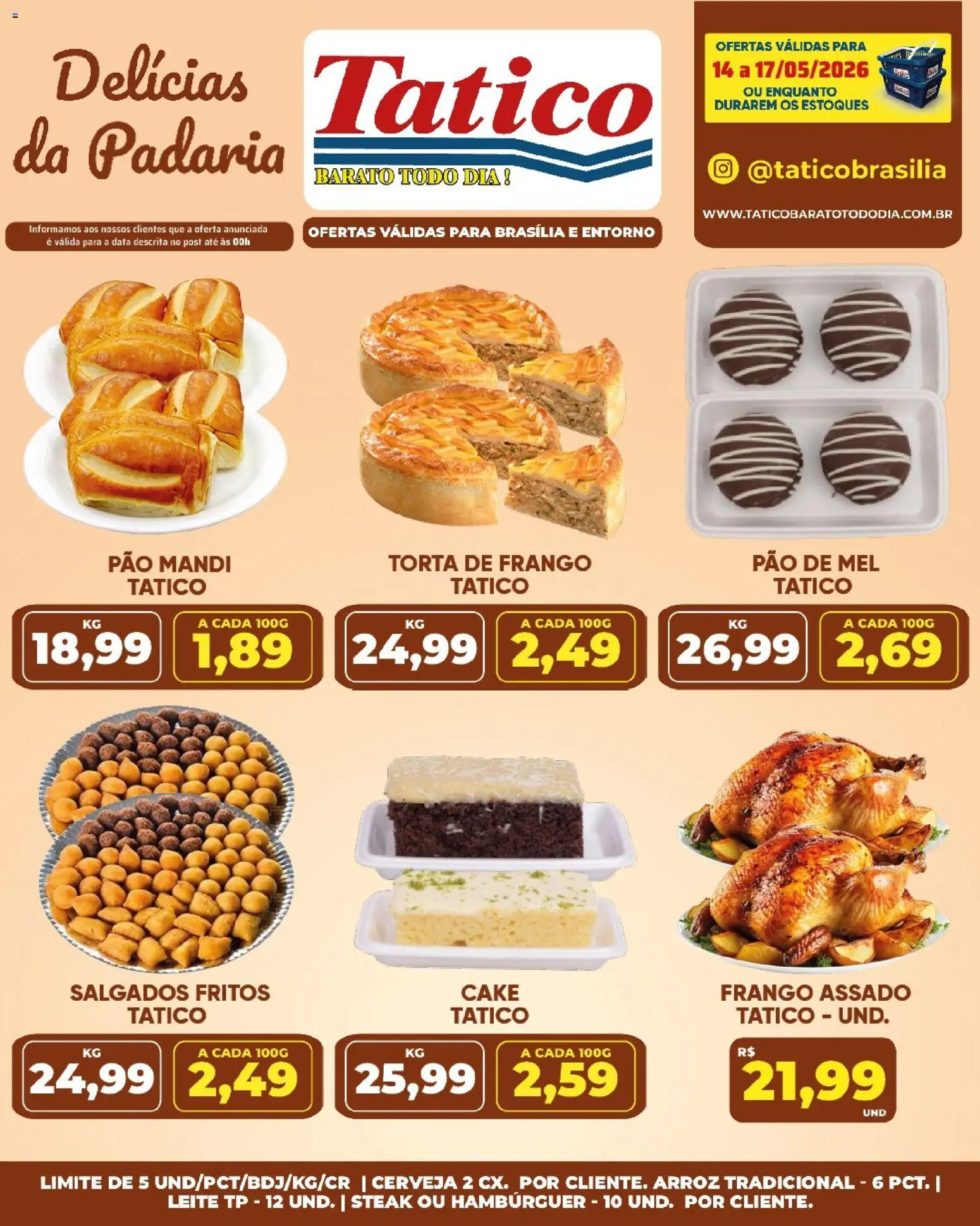 Tatico Folheto - válido de 15.05.2026 | Página: 48 | Produtos: Cerveja, Arroz, Mel, Hambúrguer