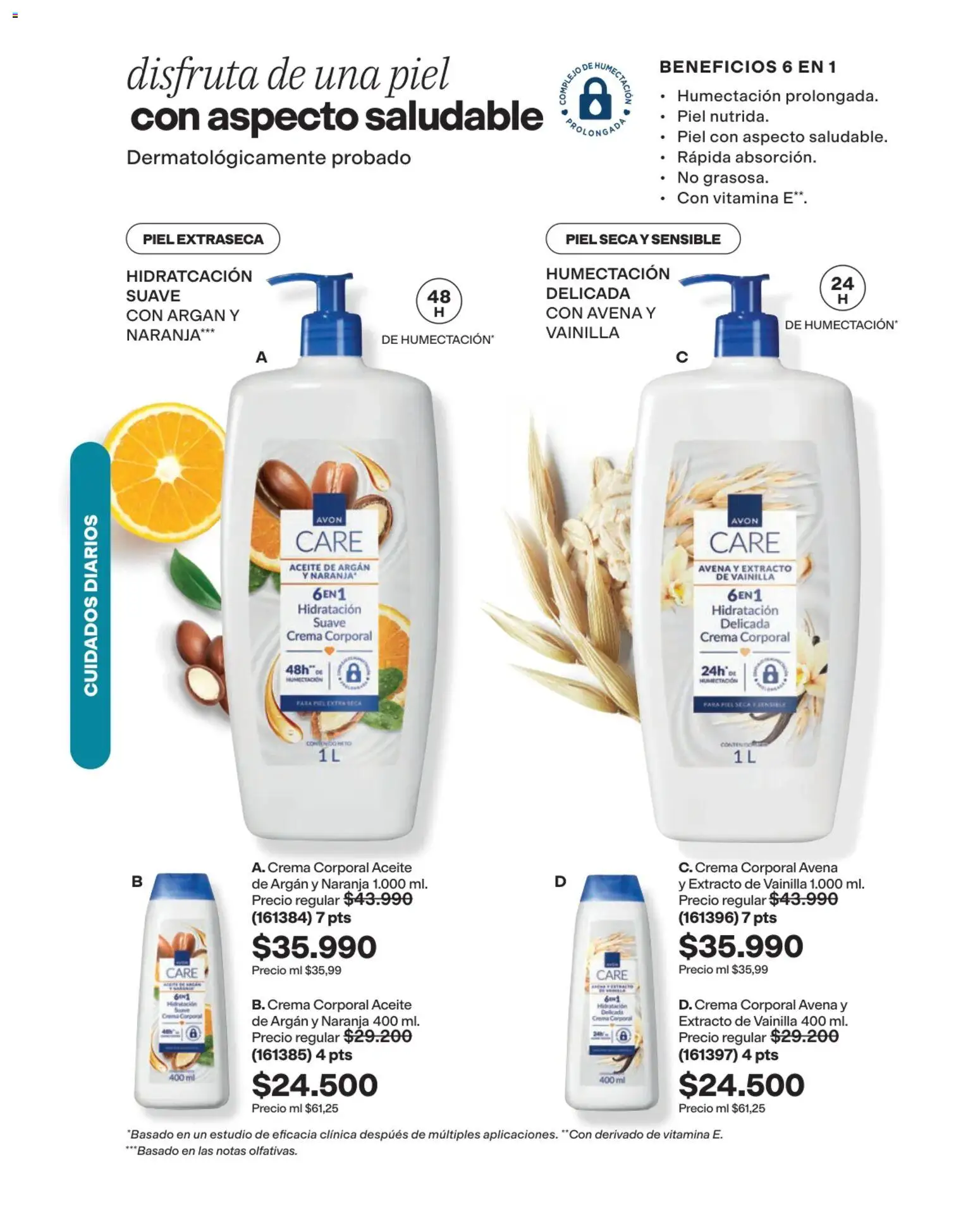 Avon revista - valida desde el 03/08/2026 | Página: 124 | Productos: Crema, Avena, Vainilla, Aceite