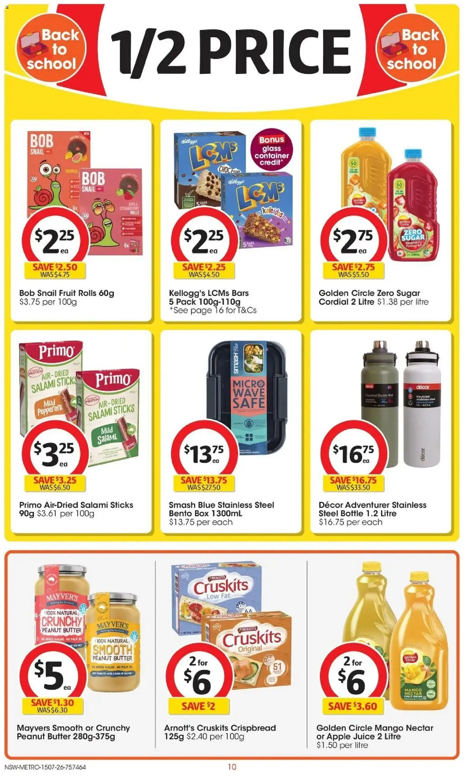 Coles catalogue - valid from 15/07/2026 | Page: 10 | Products: Decor, Butter, Salami, Salt