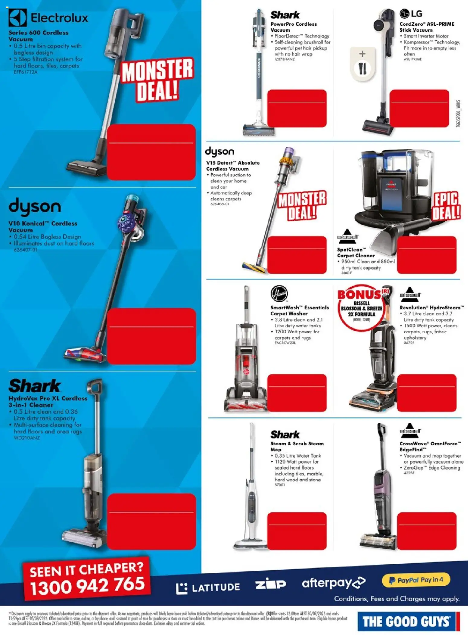 The Good Guys catalogue - valid from 29/07/2026 | Page: 14 | Products: Mop, Cleaner, Rugs, Washer