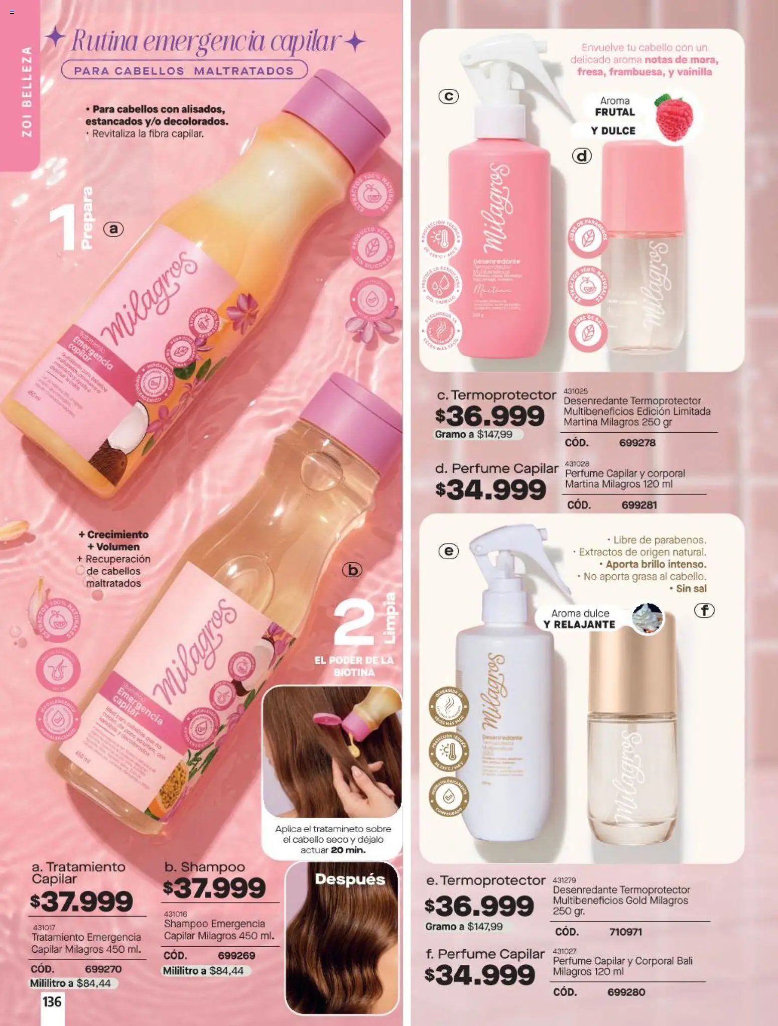 Carmel revista - valida desde el 11/08/2026 | Página: 136 | Productos: Sal, Shampoo, Sobre, Perfume