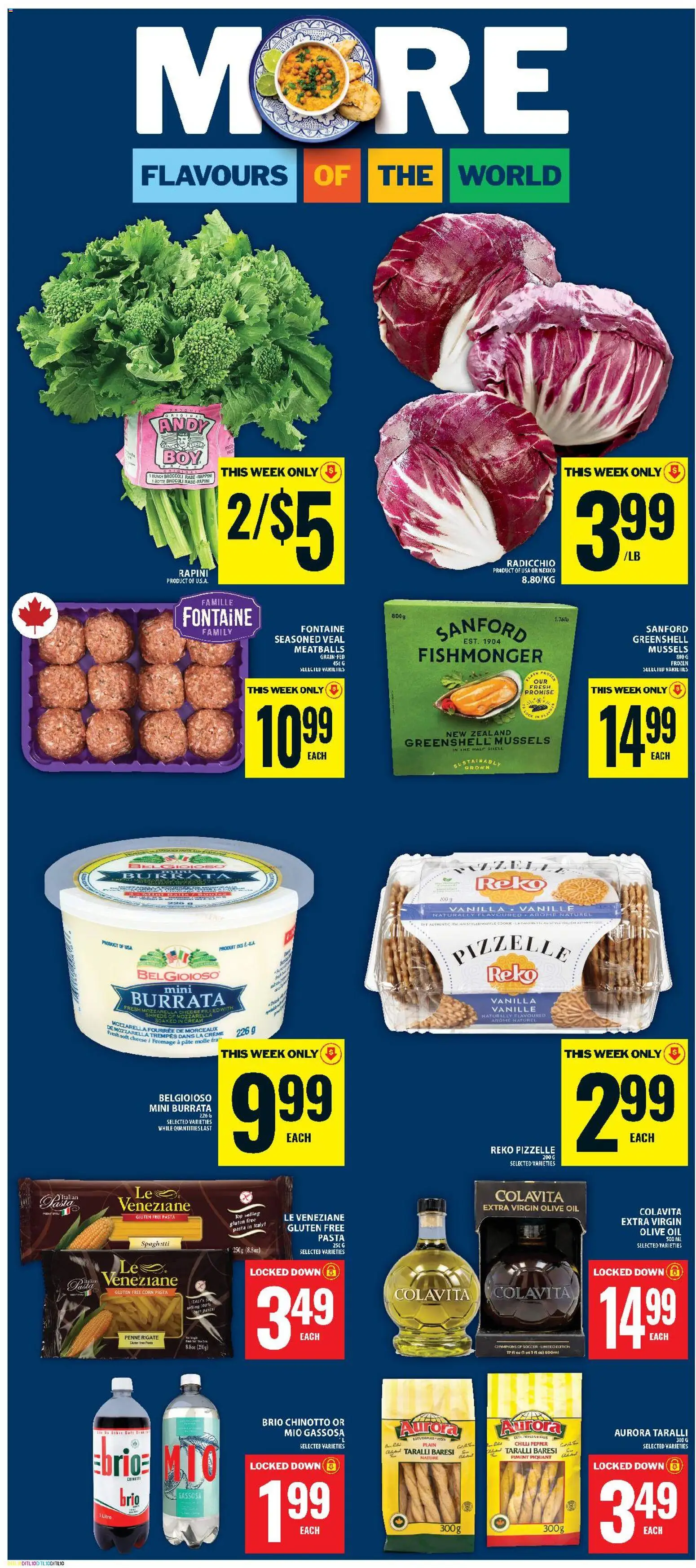 Food Basics flyer valid from Jul 2, 2026 | Page: 16 | Products: Pasta, Cream, Cheese, Oil