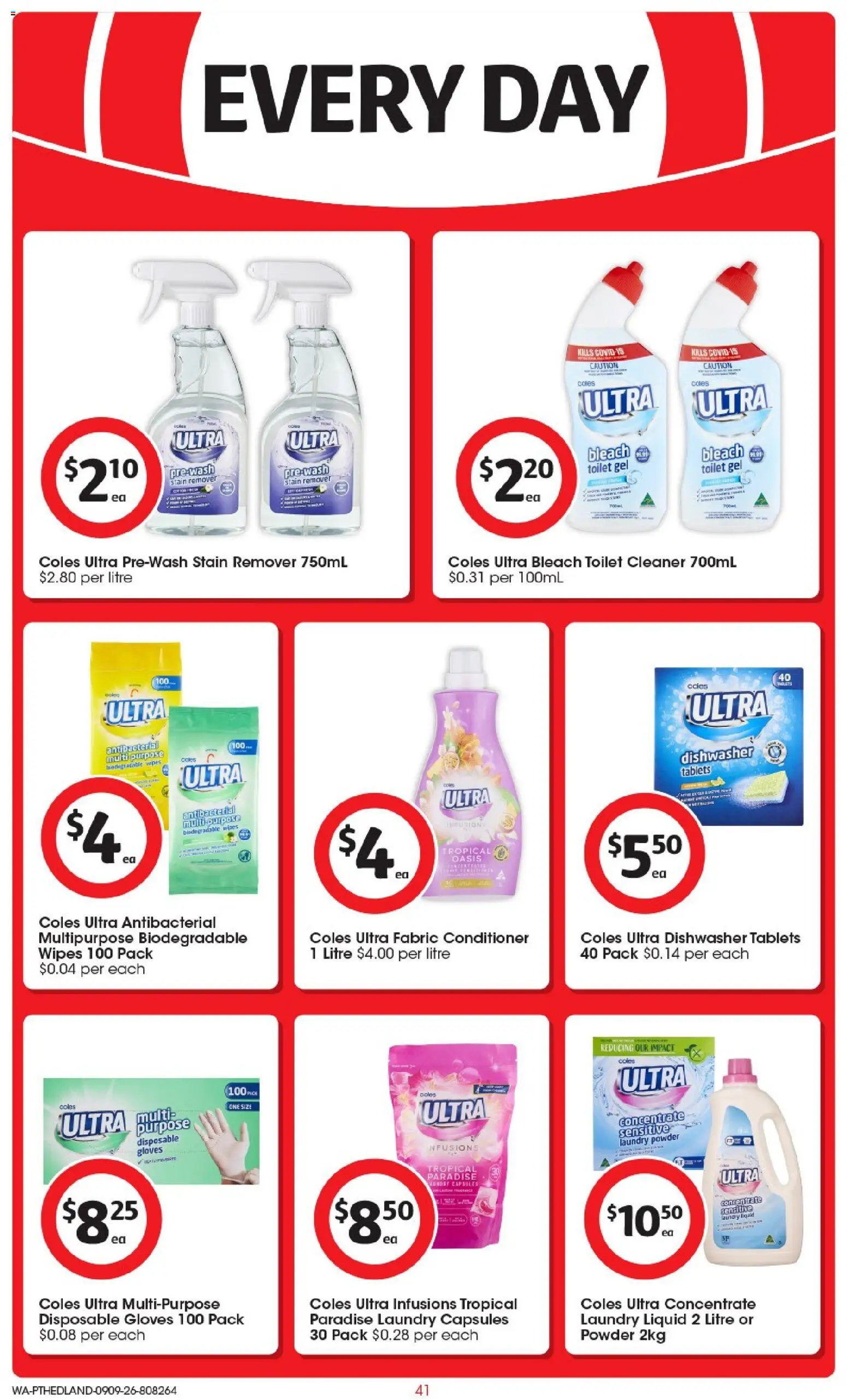 Coles catalogue - valid from 09/09/2026 | Page: 41 | Products: Toilet, Oil, Paper towels, Citrus