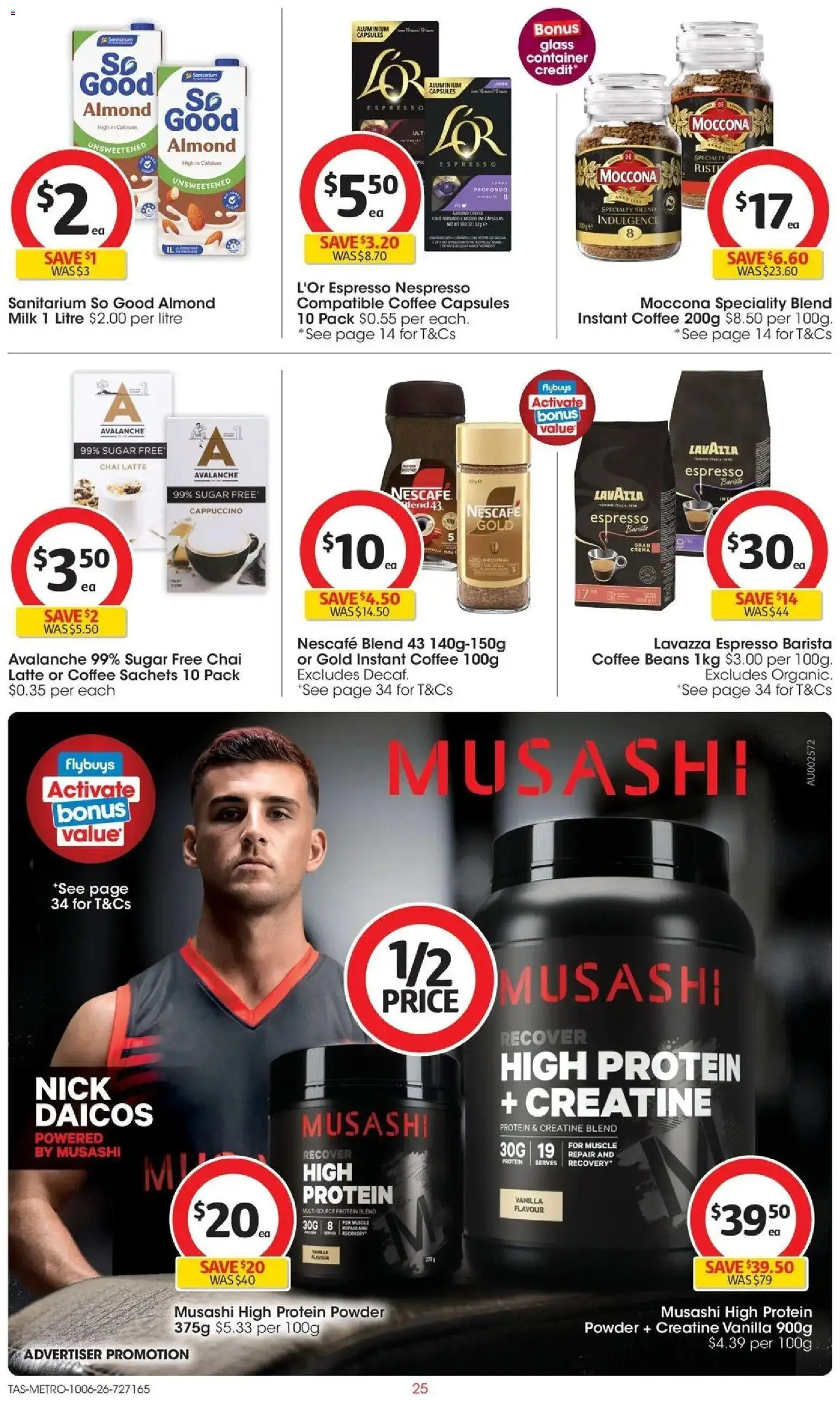 Coles catalogue - valid from 10.06.2026 | Page: 25 | Products: Powder, Milk, Coffee, Moccona