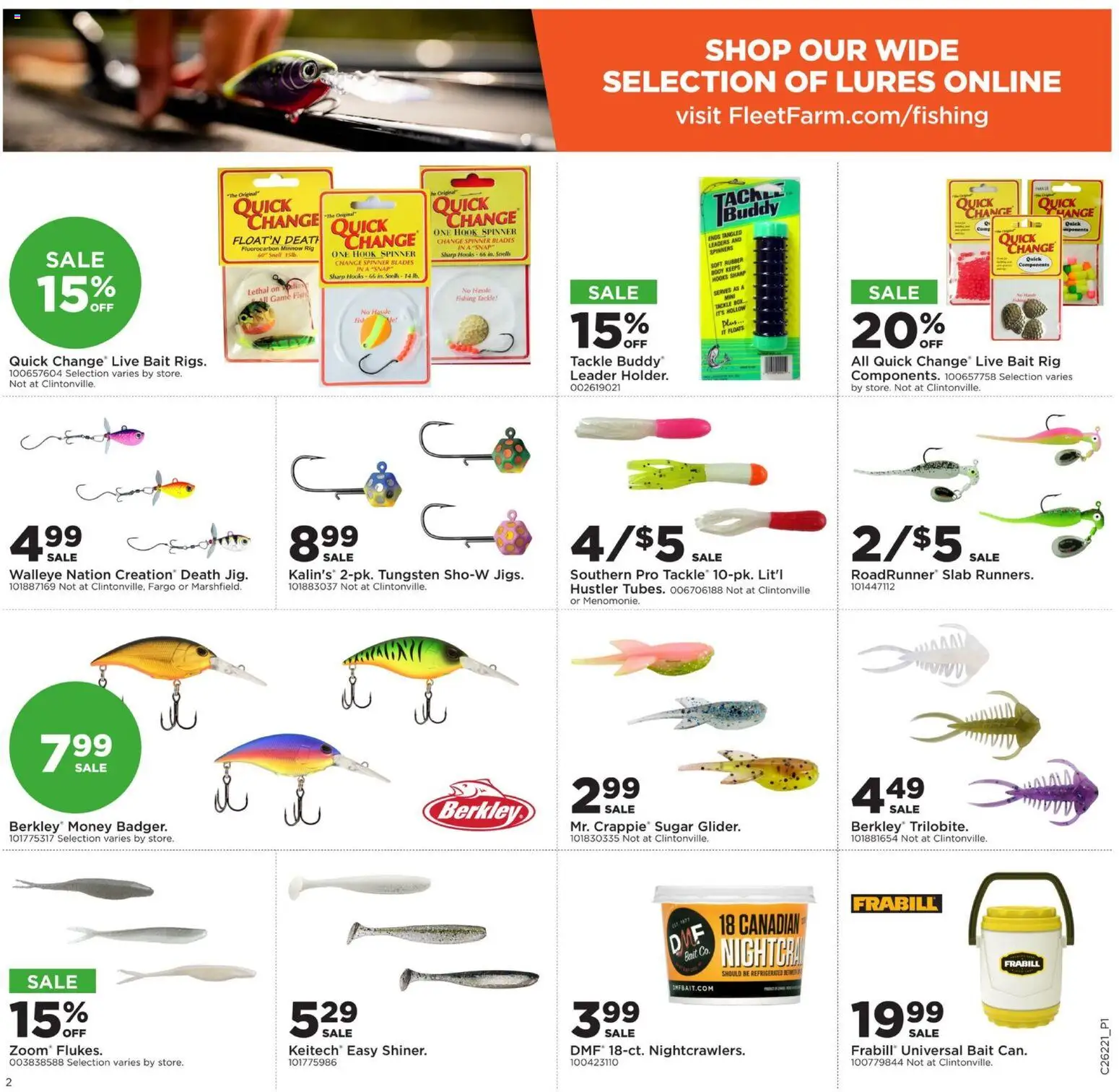 Mills Fleet Farm Weekly Ad - valid from 26.05.2026 | Page: 3 | Products: Box, Sugar, Rig, Bait