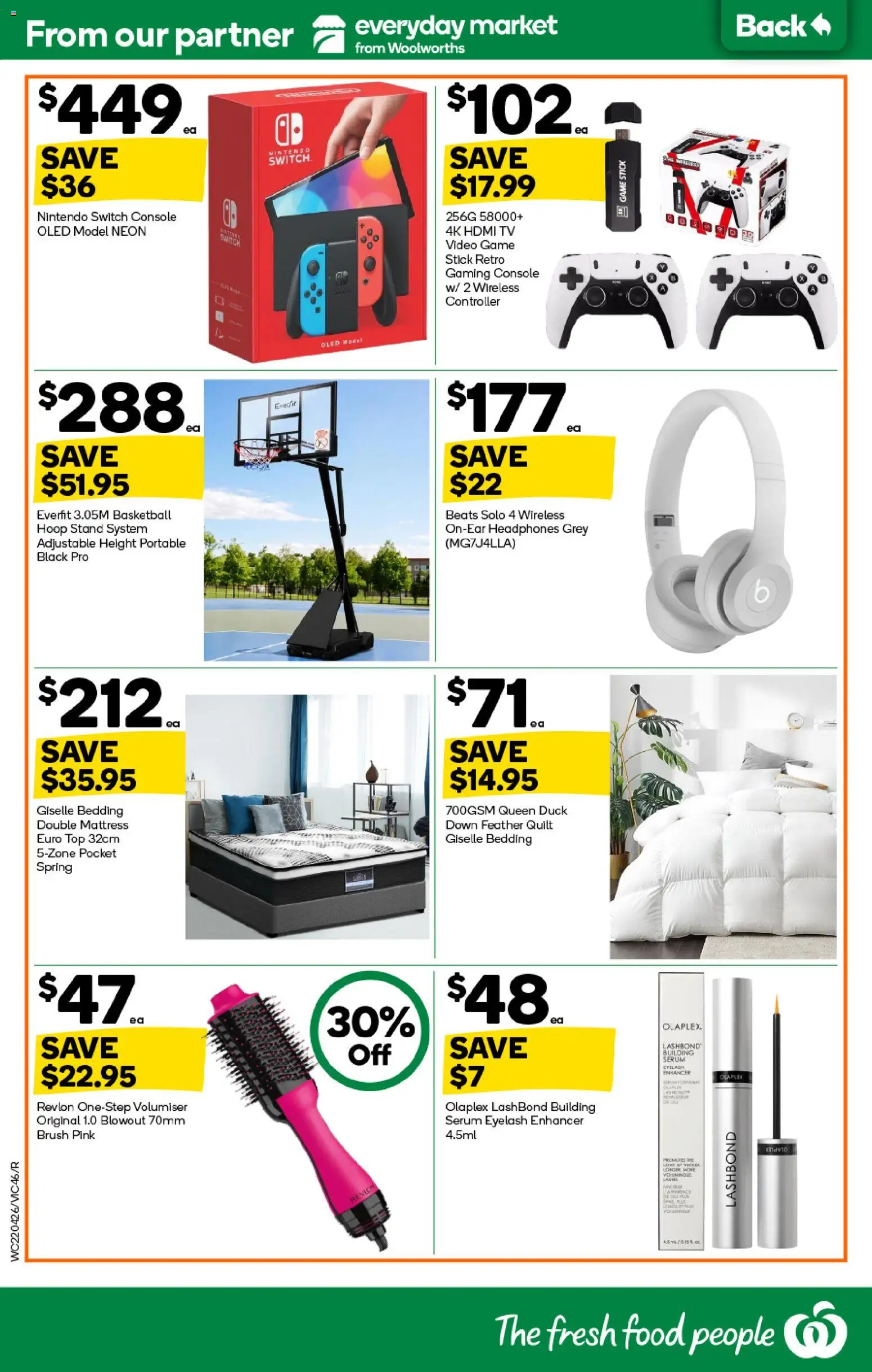Woolworths catalogue - valid from 22.04.2026 | Page: 46 | Products: Headphones, Gaming console, Game, Portable