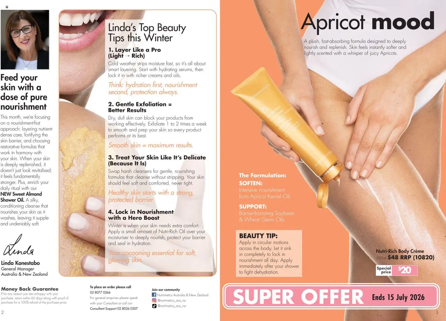 Nutrimetics catalogue - valid from 26/06/2026 | Page: 2 | Products: Sink, Shower, Moisturiser, Wheat