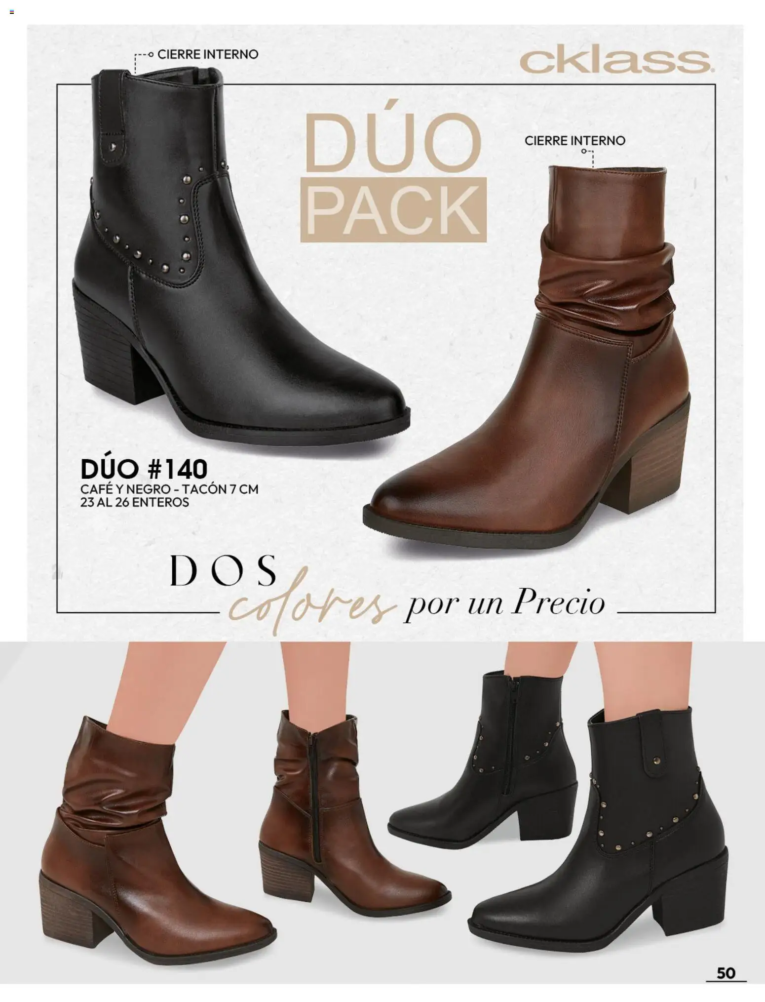 Nuevas ofertas de Cklass válidas en toda la República Mexicana desde el 08/07/2026. ¡Encuentra las mejores ofertas en Cklass catálogo Botas y botines! | Página: 51 | Productos: Café
