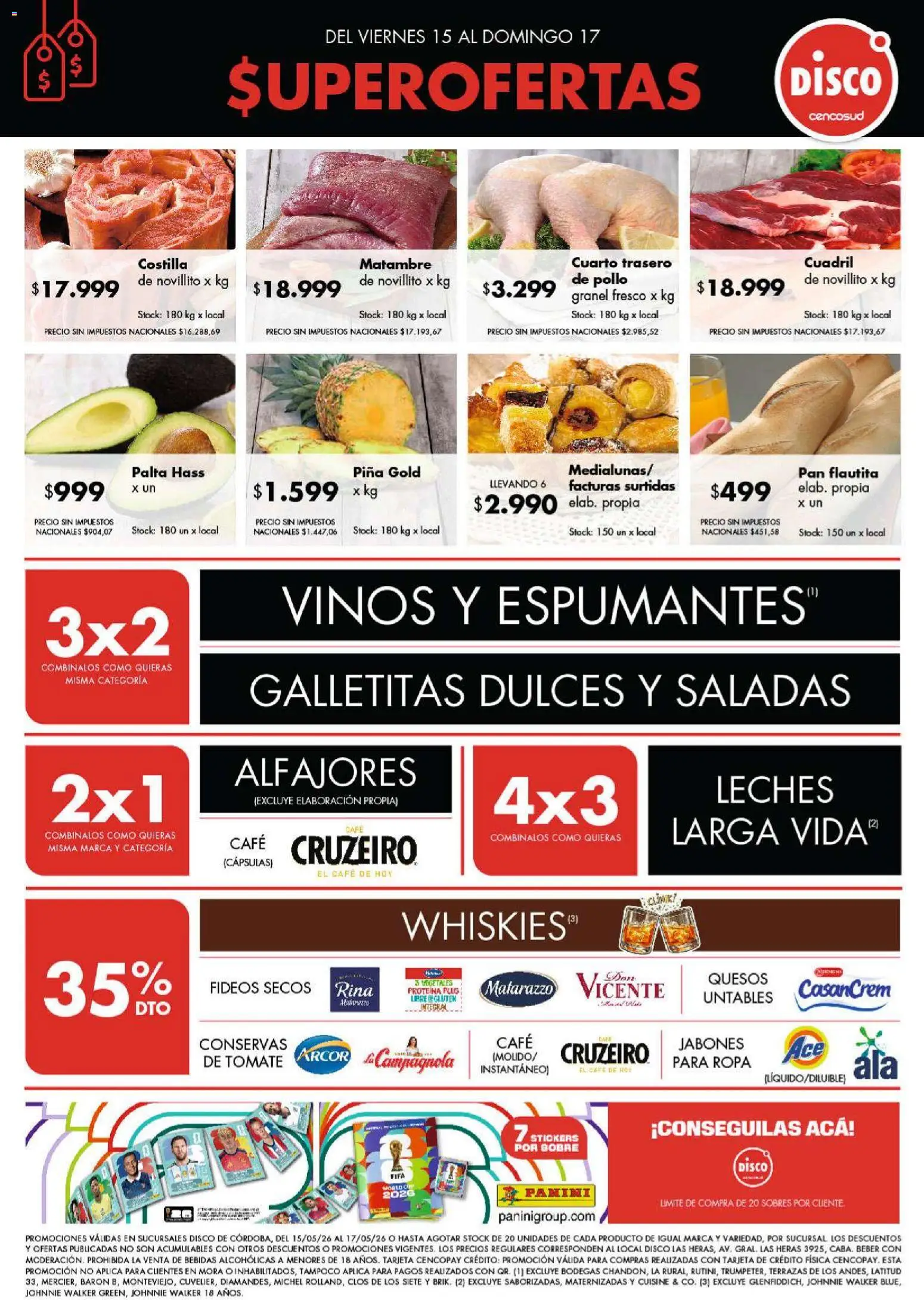 Disco - Ofertas | Córdoba │ válido desde el 14.05.2026 | Página: 1 | Productos: Sobre, Pan, Café, Piña