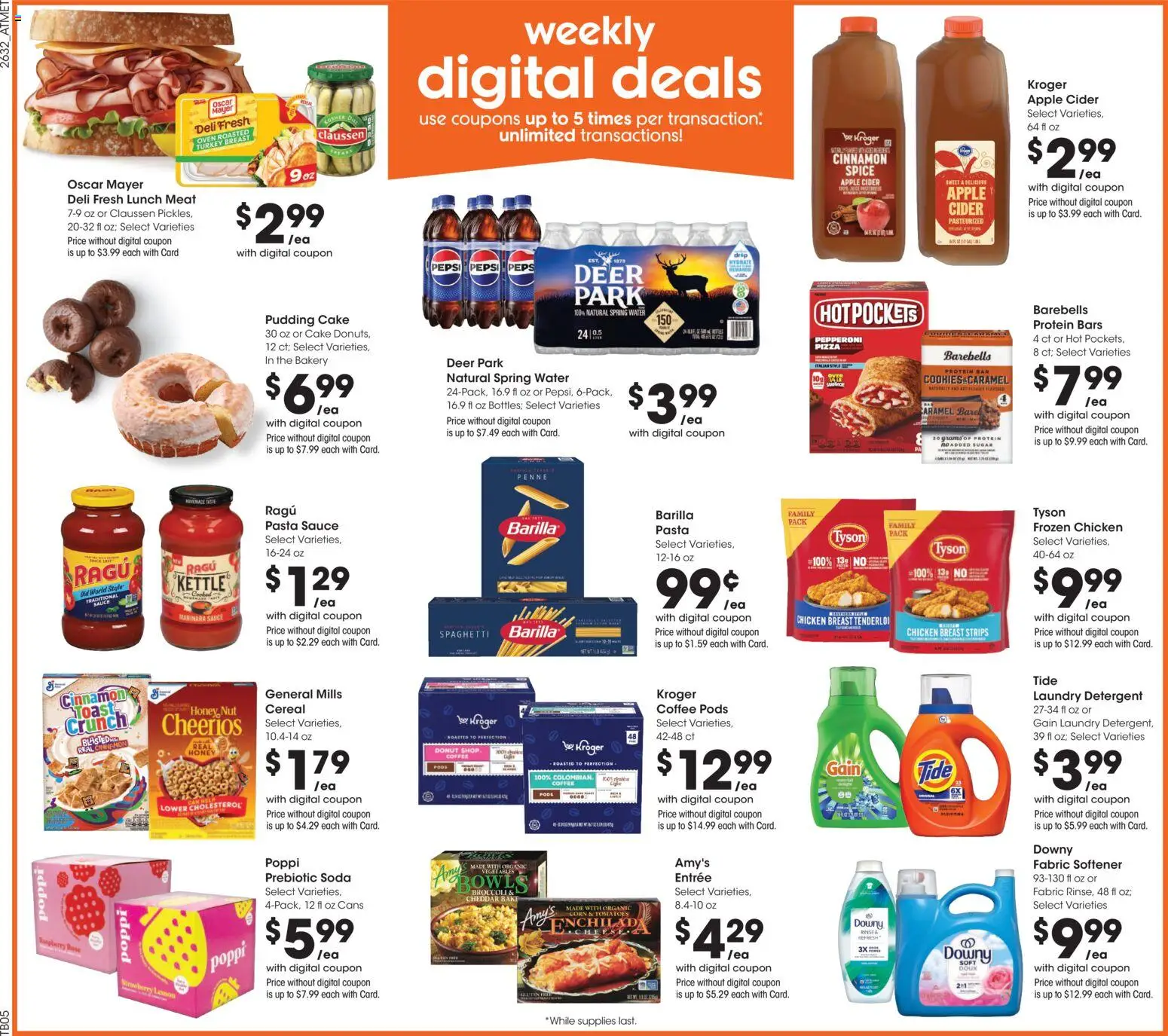 Kroger Weekly Ad - valid from 09/09/2026 | Page: 2 | Products: Corn, Spring water, Fabric softener, Pudding