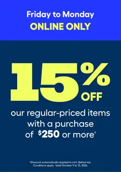 Preview of Rona weekly flyer from shop Rona valid from Oct 1, 2026