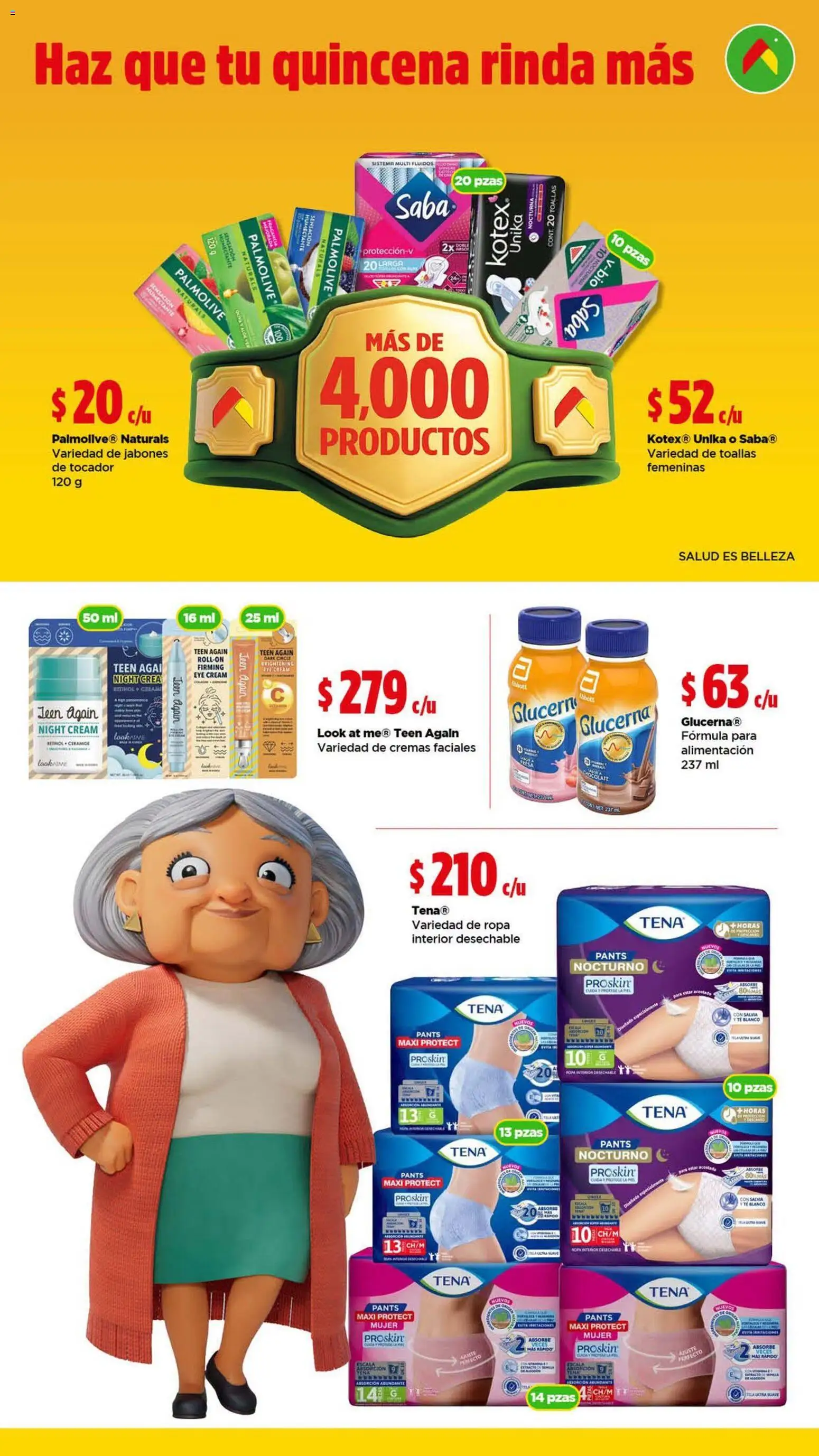 Nuevas ofertas de Bodega Aurrerá válidas en toda la República Mexicana desde el 21/09/2026. ¡Encuentra las mejores ofertas en Bodega Aurrerá folleto Que no te falte nada para la limpieza! | Página: 3 | Productos: Fresa, Huevos, Chocolate, Pants