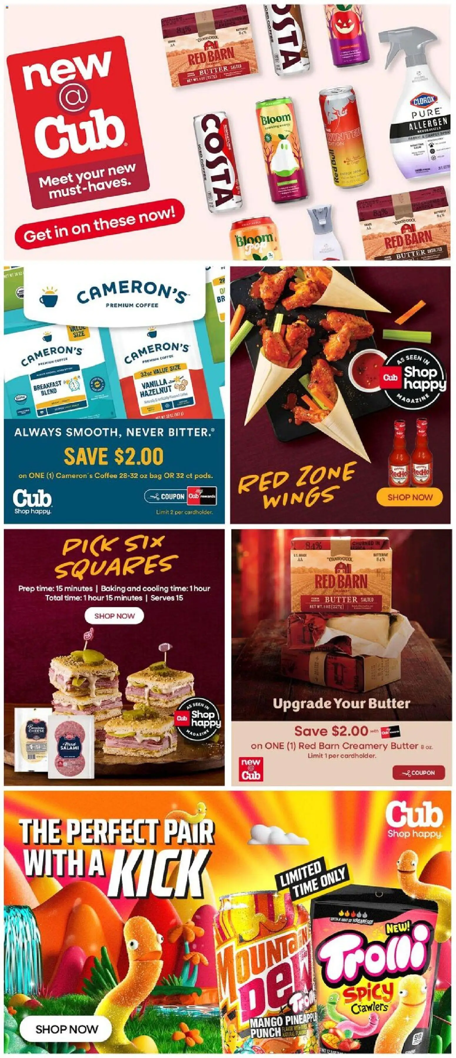 Cub Foods Weekly Ad - valid from 09/06/2026 | Page: 11 | Products: Butter, Iced coffee, Red Bull, Vanilla