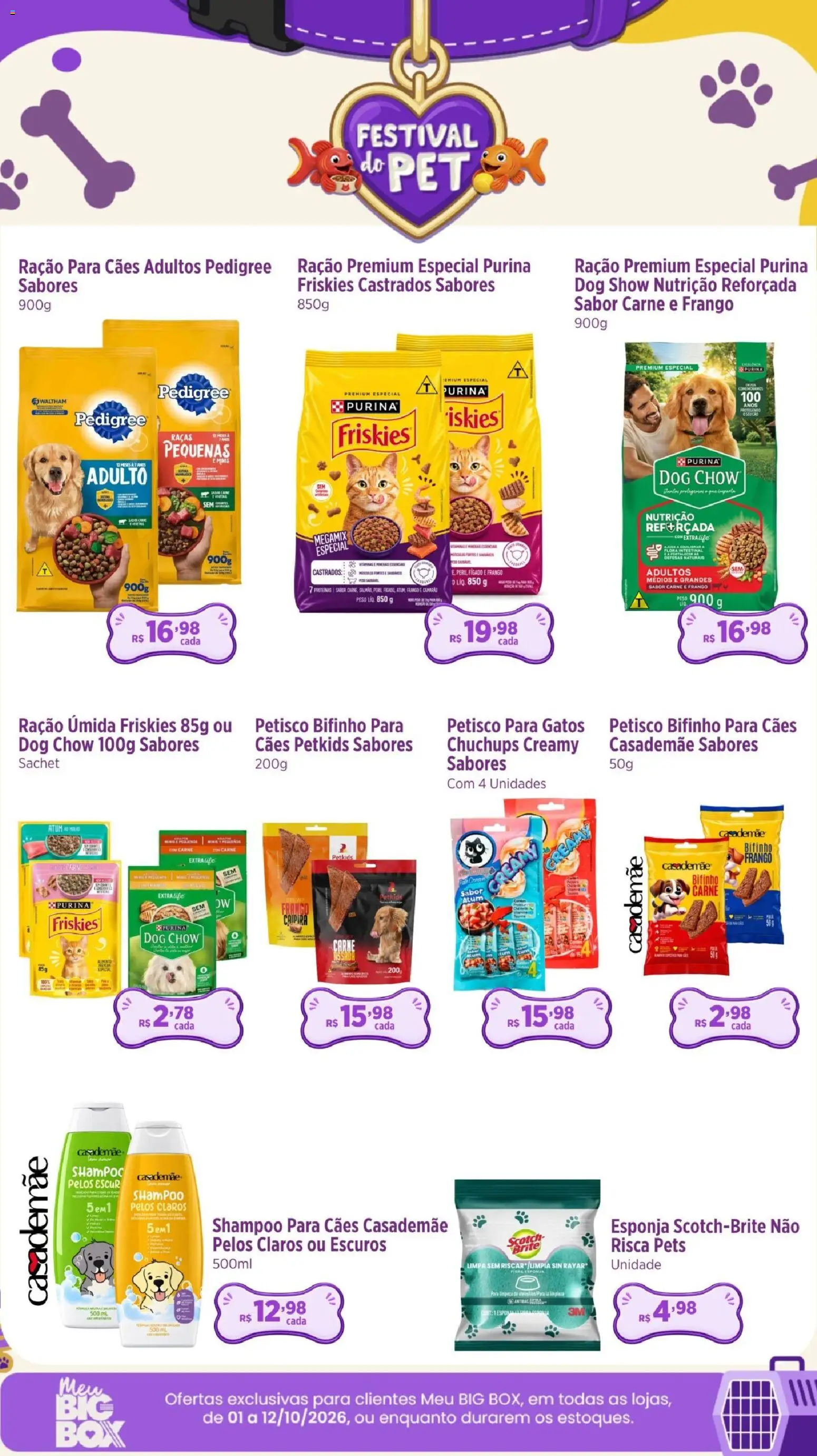 Big Box Folheto - válido de 01/10/2026 | Página: 2 | Produtos: Fígado, Atum, Ração para cães, Ração