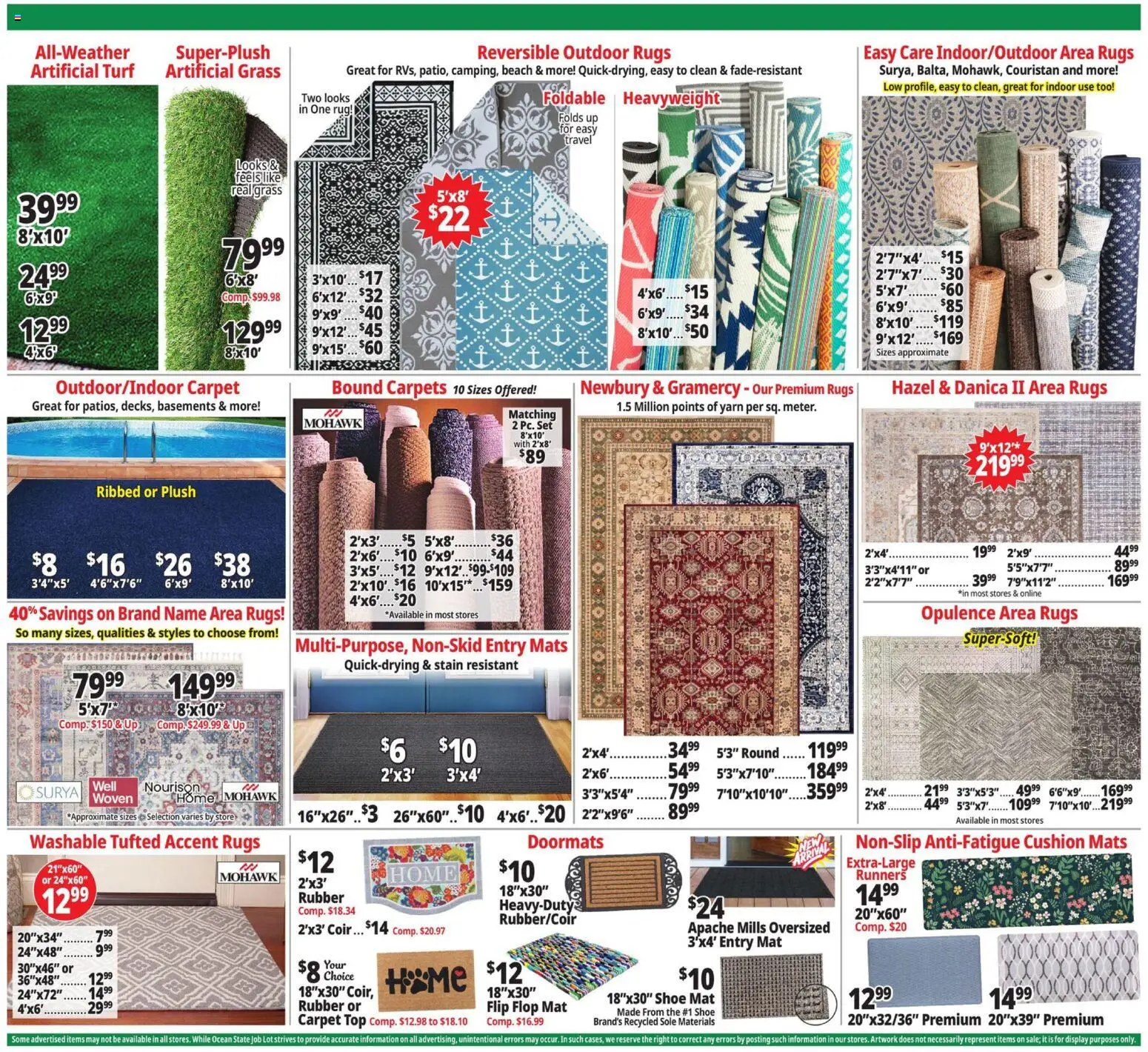Ocean State Job Lot Weekly Ad - valid from 12.03.2026 | Page: 14 | Products: Yarn, Carpet, Cushion