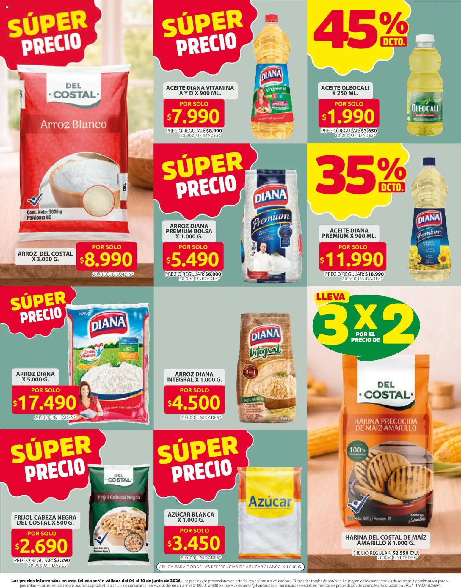 Ara revista - valida desde el 04.06.2026 | Página: 2 | Productos: Arroz, Bolsa, Sobre, Vitaminas