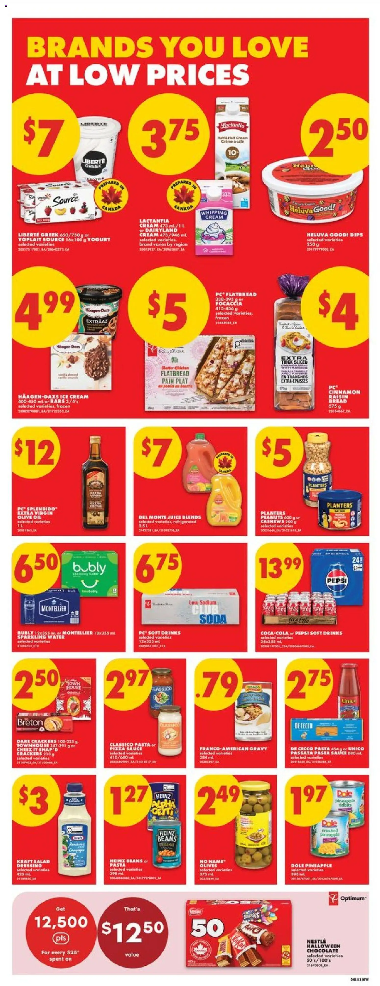 No Frills flyer valid from Oct 1, 2026 | Page: 8 | Products: Pineapple, Cream, Ice cream, Dressing
