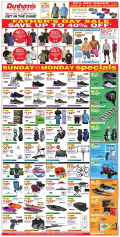 Preview of Dunham's Sports weekly ads valid from 13.06.2026