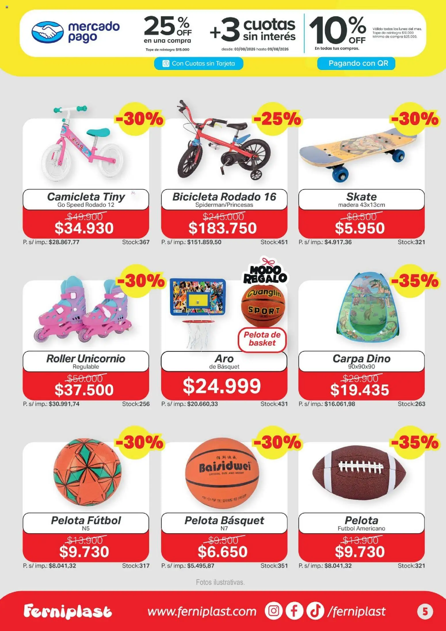 Ferniplast catálogo │ válido desde el 06/08/2026 | Página: 5 | Productos: Carpa, Pelota