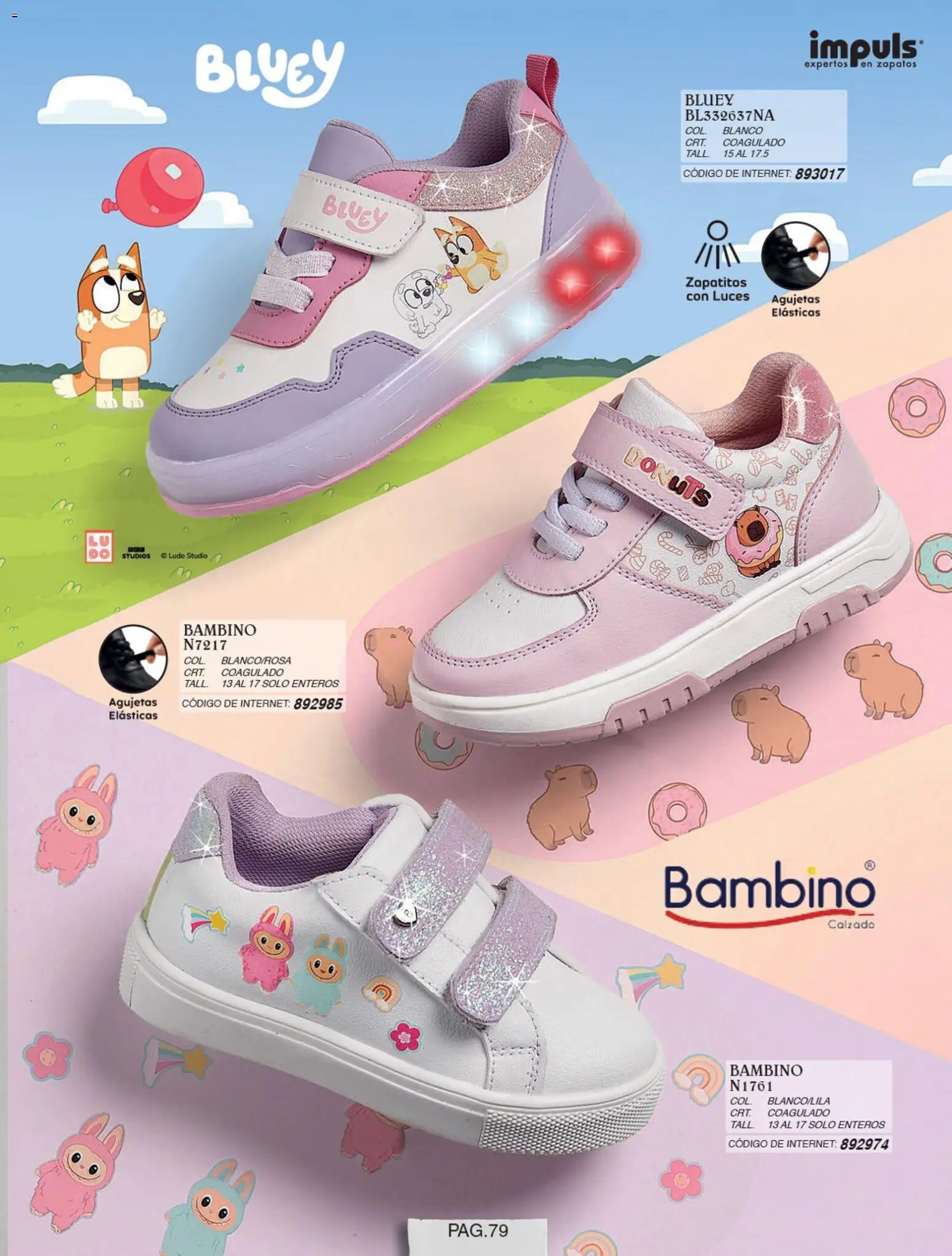 Nuevas ofertas de Impuls válidas en toda la República Mexicana desde el 01/07/2026. ¡Encuentra las mejores ofertas en Impuls catálogo Niña! | Página: 81 | Productos: Zapatos