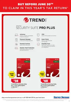Preview of Harvey Norman Tax time deals - valid from 05.06.2026 | Page: 51 | Products: Suite, Accessories, Device, Safe