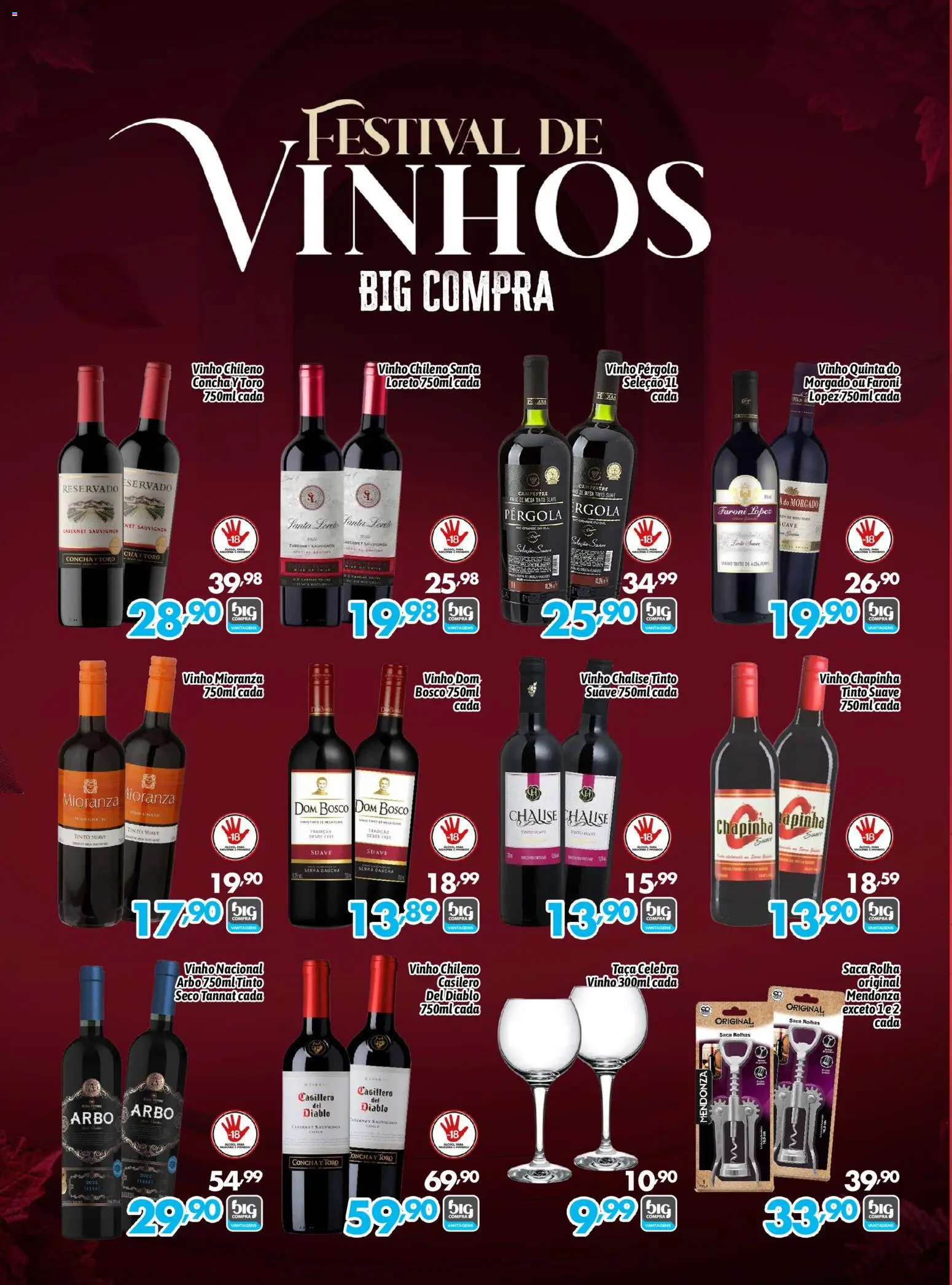 Big Compra Folheto - válido de 05.06.2026 | Página: 12 | Produtos: Chapinha, Mesa, Saca rolhas, Vinho