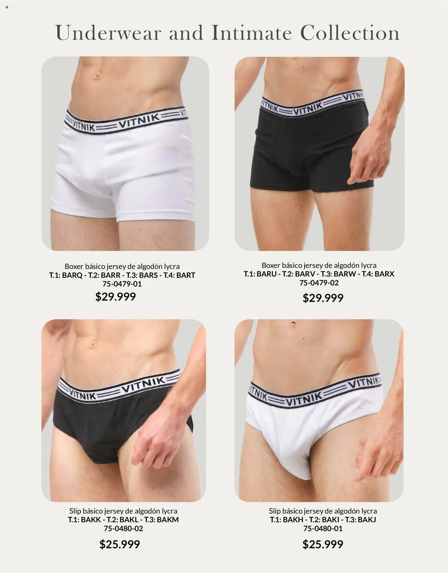 Vitnik - Underwear & Complements │ válido desde el 01.06.2026 | Página: 27 | Productos: Algodón