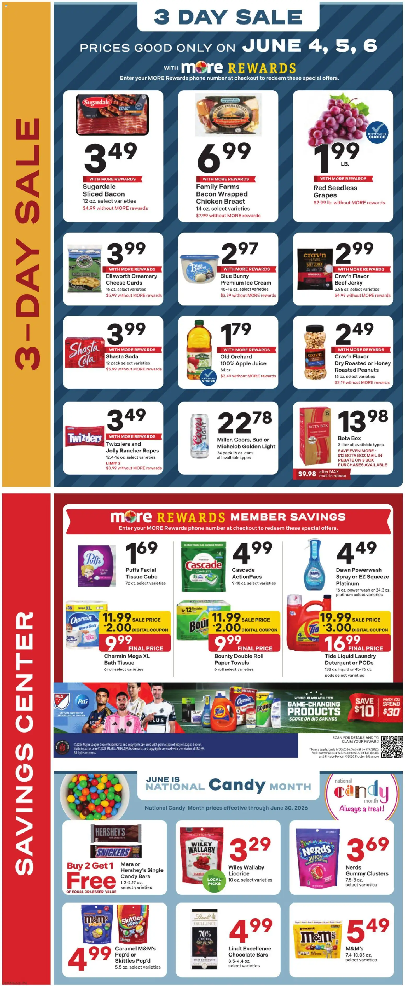 Coborn's Weekly Ad - valid from 03.06.2026 | Page: 4 | Products: Juice, Beef, Detergent, Phone