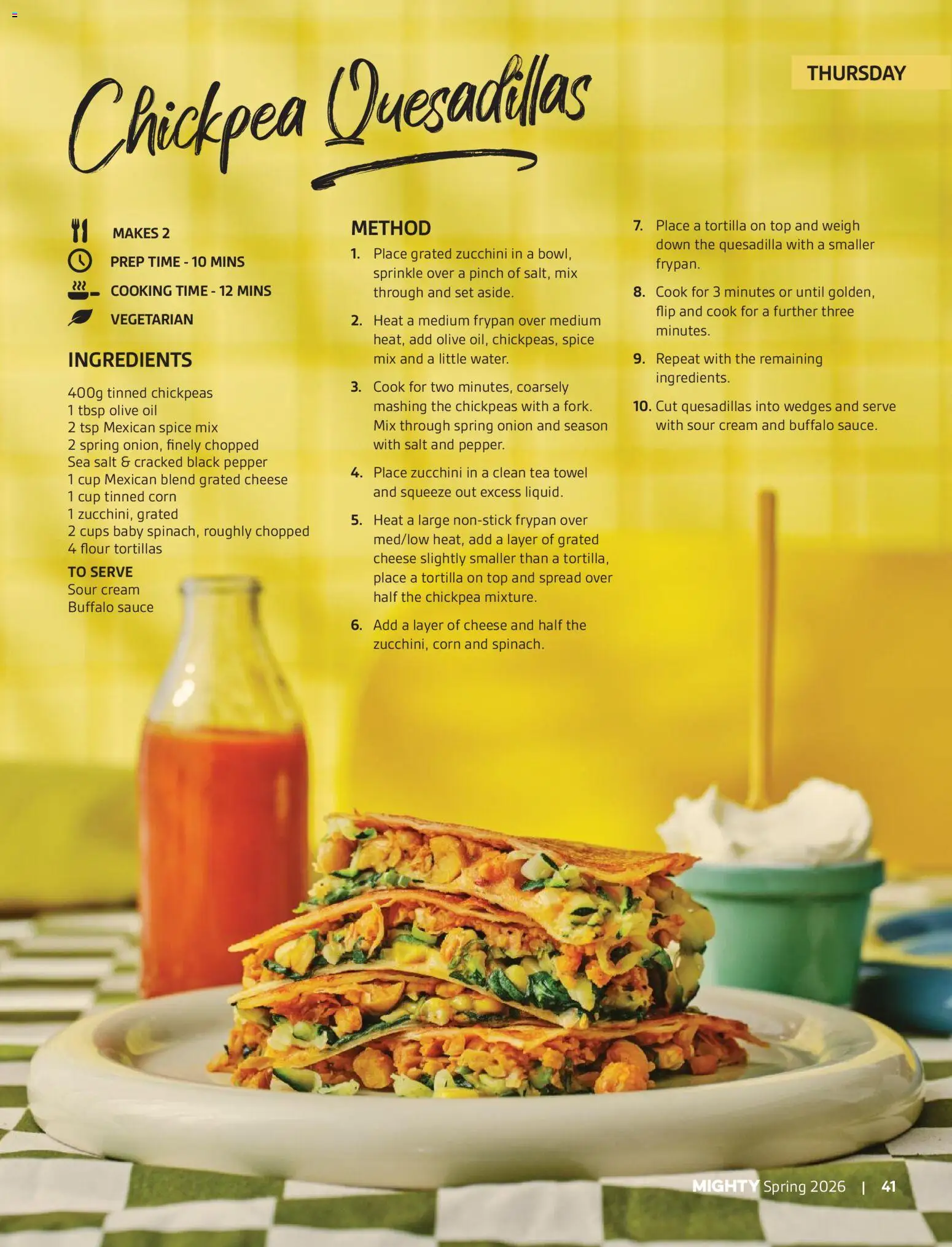 Foodland catalogue - valid from 01/09/2026 | Page: 41 | Products: Corn, Sour cream, Olive oil, Zucchini