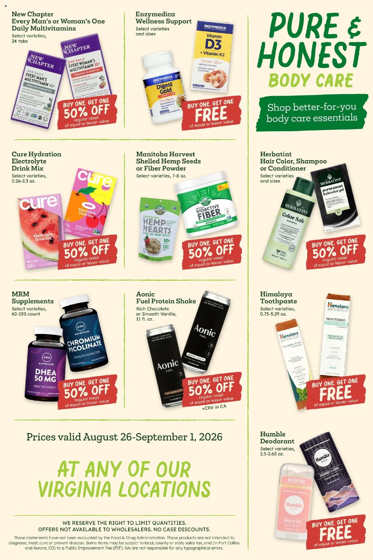Sprouts Weekly Ad - valid from 08/26/2026 | Page: 13 | Products: Conditioner, Toothpaste, Capsules, Watermelon