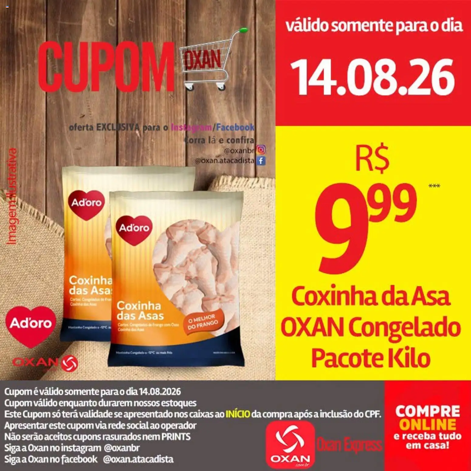 Oxan Atacadista Folheto - válido de 14/08/2026 | Página: 12 | Produtos: Frango