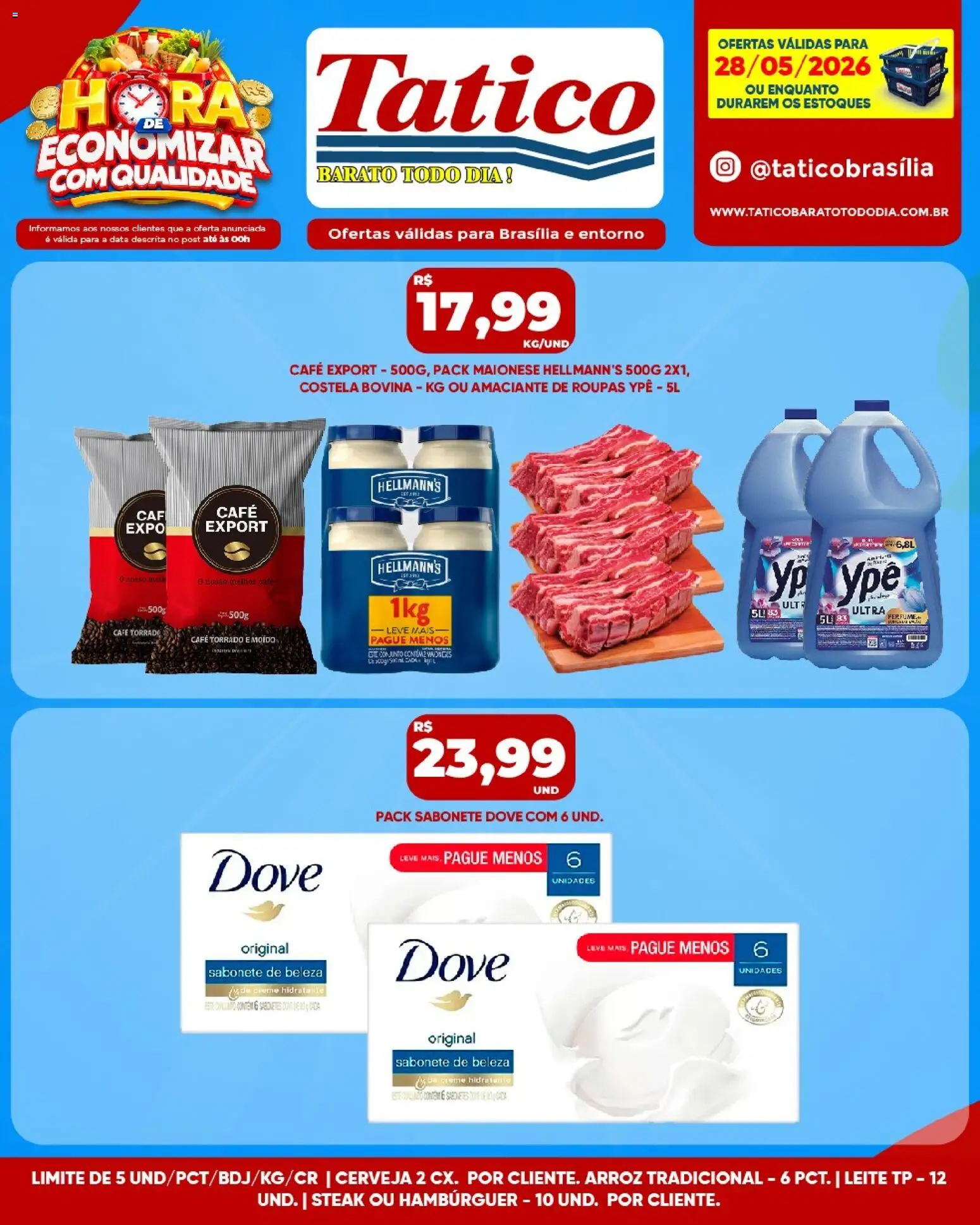 Tatico Folheto - válido de 29.05.2026 | Página: 35 | Produtos: Leite, Arroz, Roupas, Amaciante