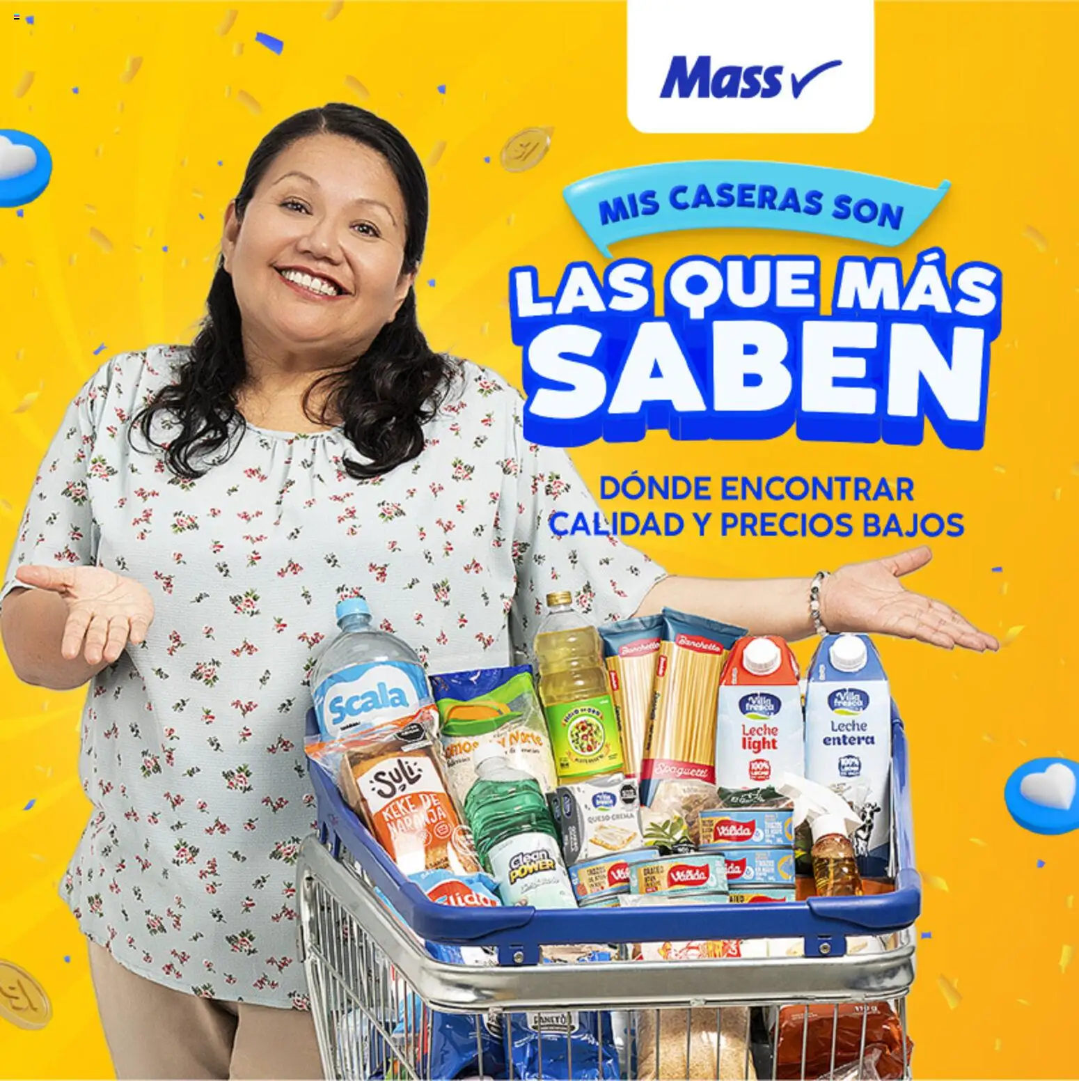 Catálogo Mass válido desde 08.05.2026 | Página: 1 | Productos: Leche, Queso, Crema