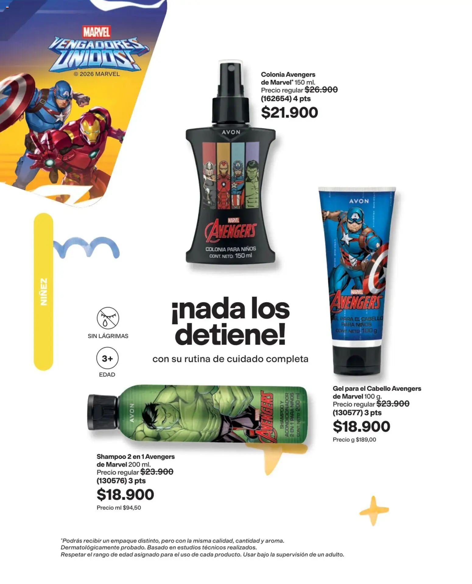 Avon revista - valida desde el 03/08/2026 | Página: 206 | Productos: Bajo, Shampoo, Acondicionador