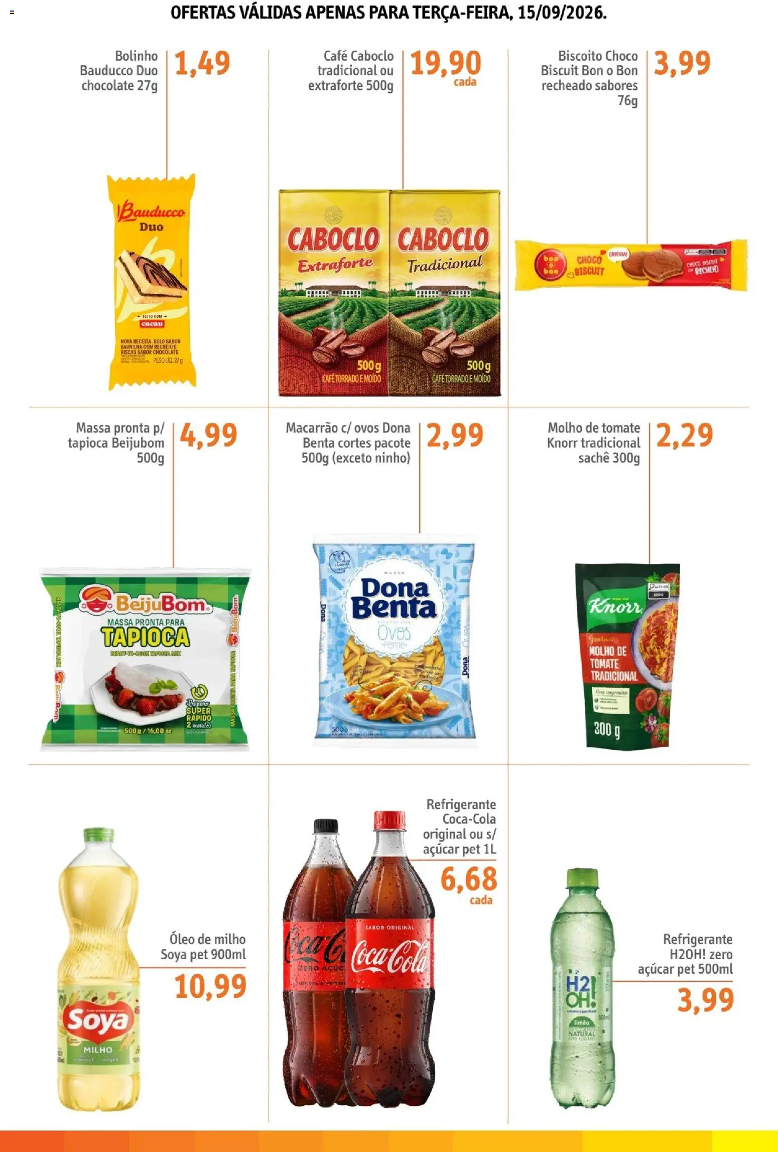 Sonda Folheto - válido de 15/09/2026 | Página: 4 | Produtos: Baunilha, Chocolate, Massa, Açúcar