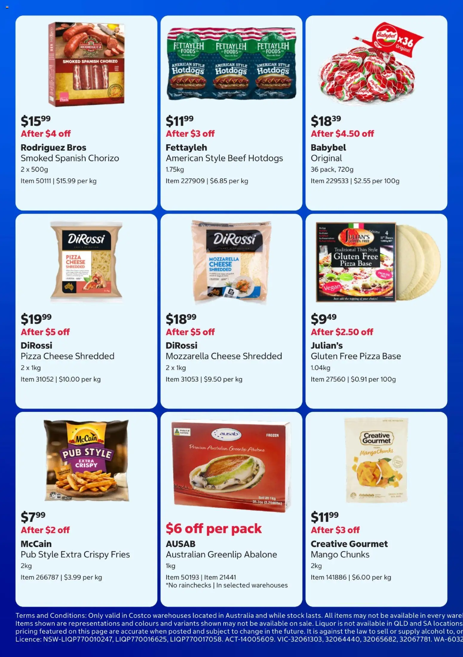 Costco catalogue - valid from 08.06.2026 | Page: 10 | Products: Cheese, Pizza, Beef, Mango