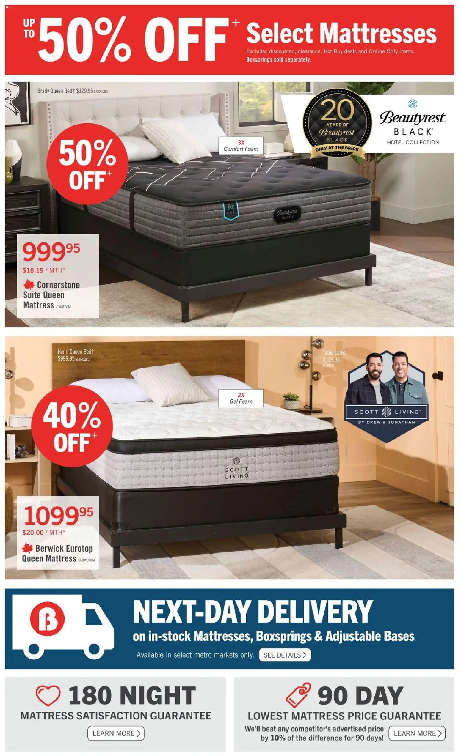 The Brick flyer valid from Sep 3, 2026 | Page: 5 | Products: Foam, Mattresses, Bed, Lamp