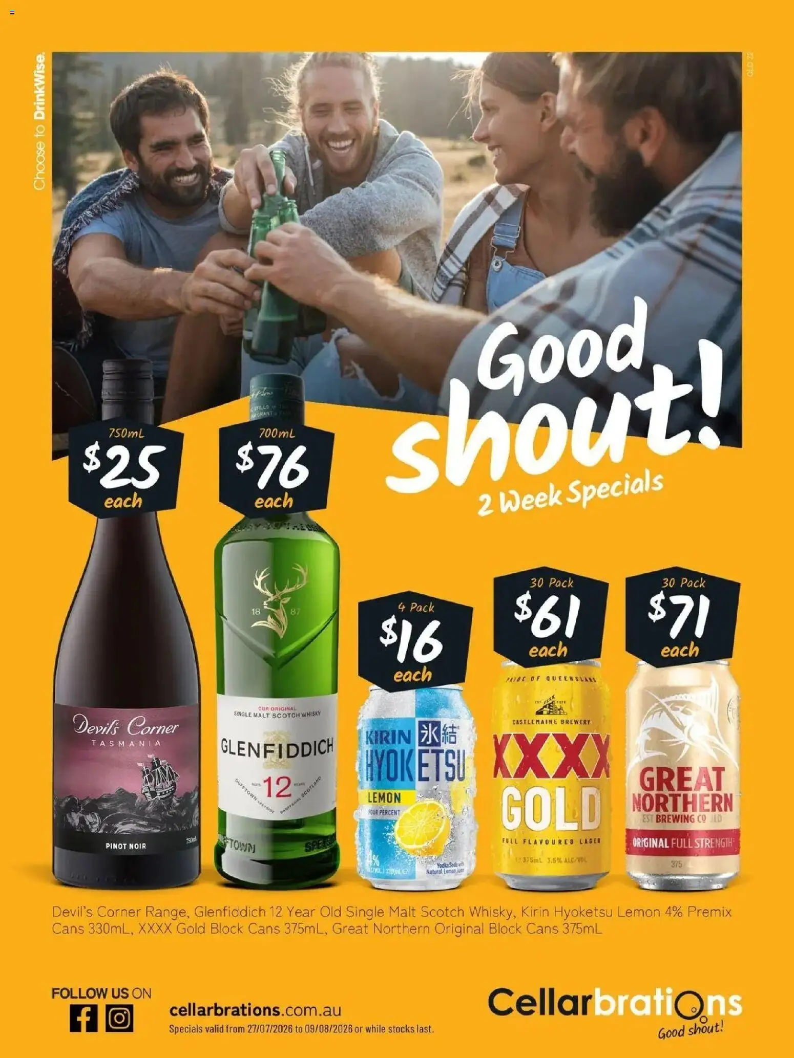 Cellarbrations catalogue - valid from 27/07/2026 | Page: 1 | Products: Vodka, Lemon, Scotch