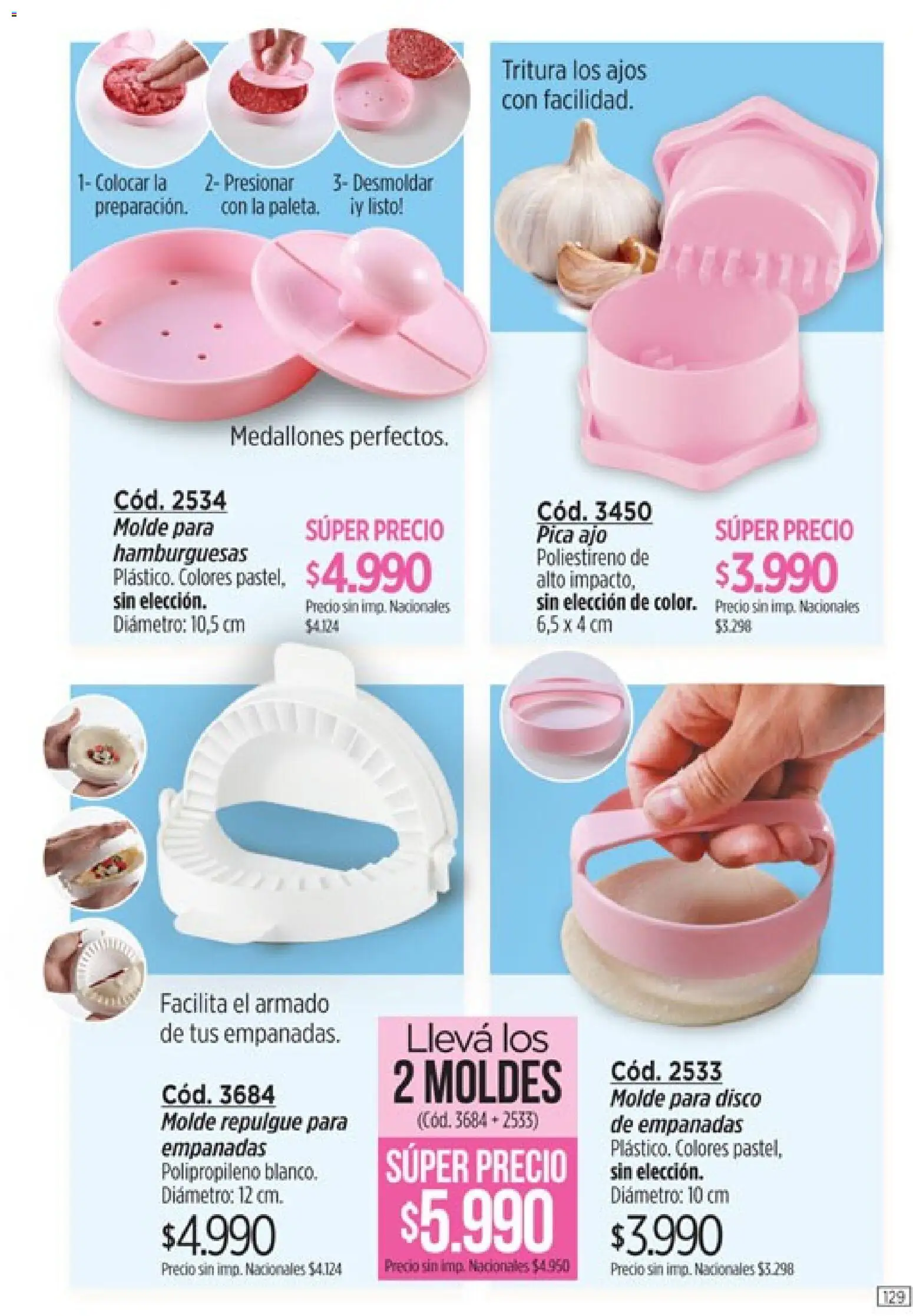 Catálogo Amodil Campaña 12 │ válido desde el 30/06/2026 | Página: 129 | Productos: Disco, Molde, Ajo