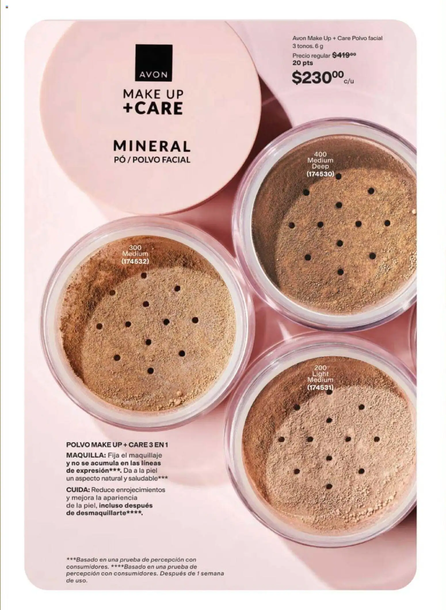 Nuevas ofertas de AVON válidas en toda la República Mexicana desde el 10/07/2026. ¡Encuentra las mejores ofertas en AVON campaña 11 2026! | Página: 28 | Productos: Polvo compacto, Maquillaje, Polvo