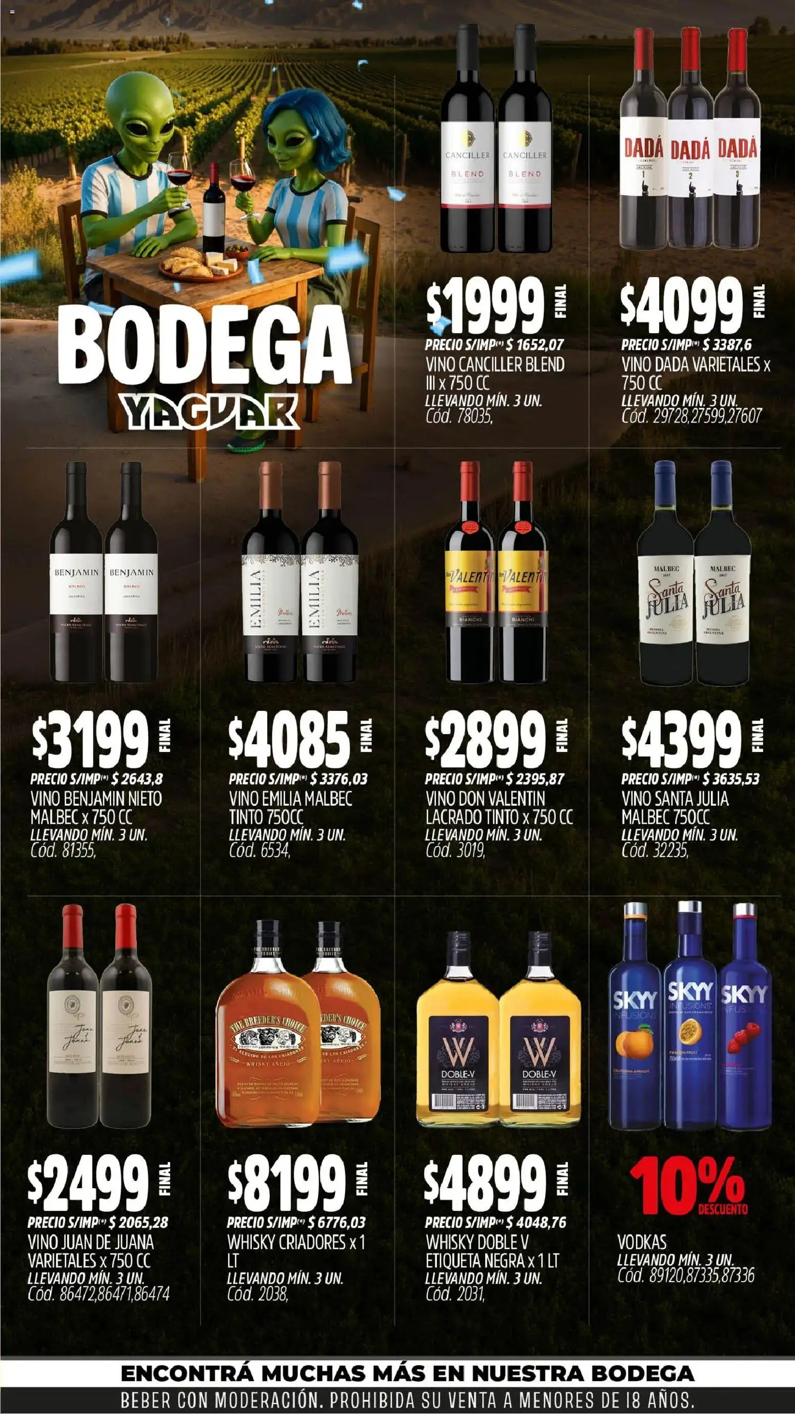 Yaguar - Oferta Semanal San Juan │ válido desde el 29/06/2026 | Página: 6 | Productos: Whisky, Vino