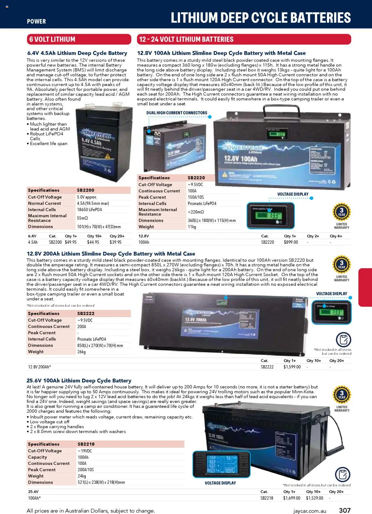 Jaycar catalogue - valid from 09/07/2025 | Page: 307 | Products: Batteries, Connector, Weight, Trailer