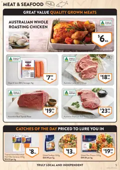 Preview of Foodworks catalogue  - valid from 29.04.2026 | Page: 5 | Products: Lamb, Fish, Meat, Steak