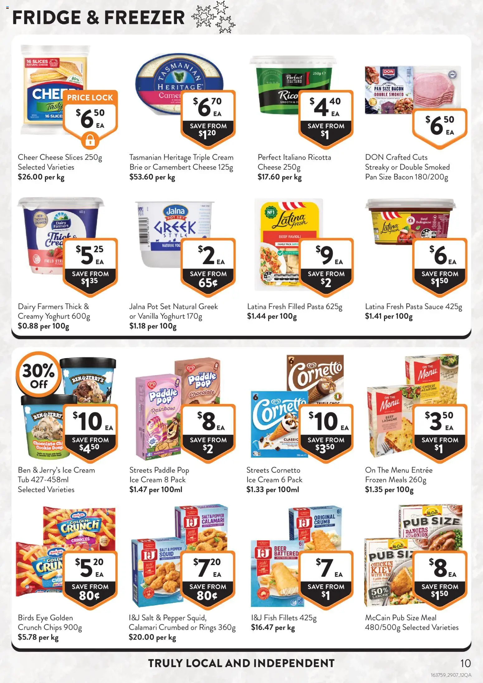 Foodworks catalogue - valid from 29/07/2026 | Page: 10 | Products: Pasta, Chips, Sauce, Freezer