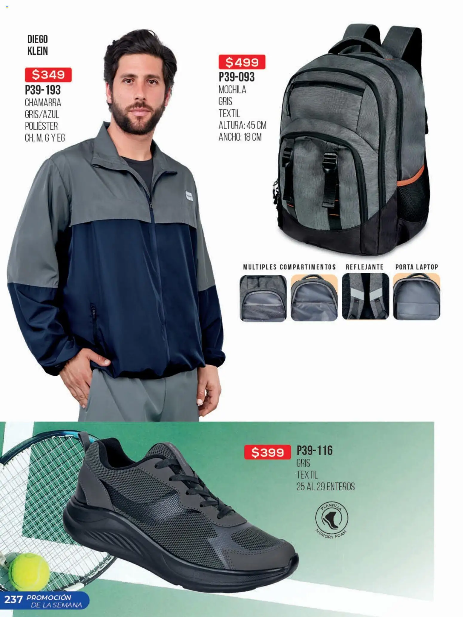 Nuevas ofertas de Cklass válidas en toda la República Mexicana desde el 30.03.2026. ¡Encuentra las mejores ofertas en Cklass catálogo Promo semanal! | Página: 238 | Productos: Chamarra, Mochila